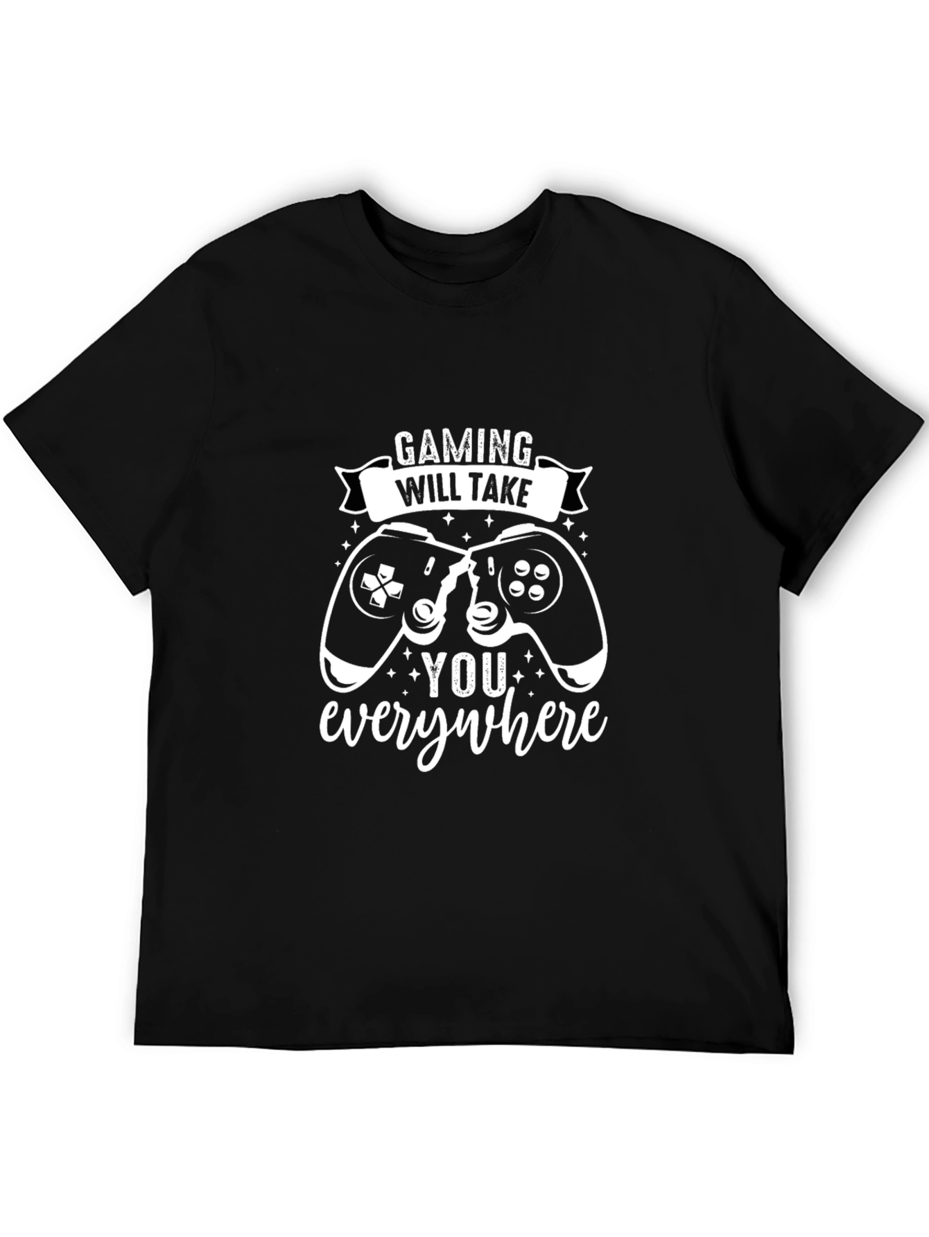 Gaming Will Take You Everywhere Black T-Shirt