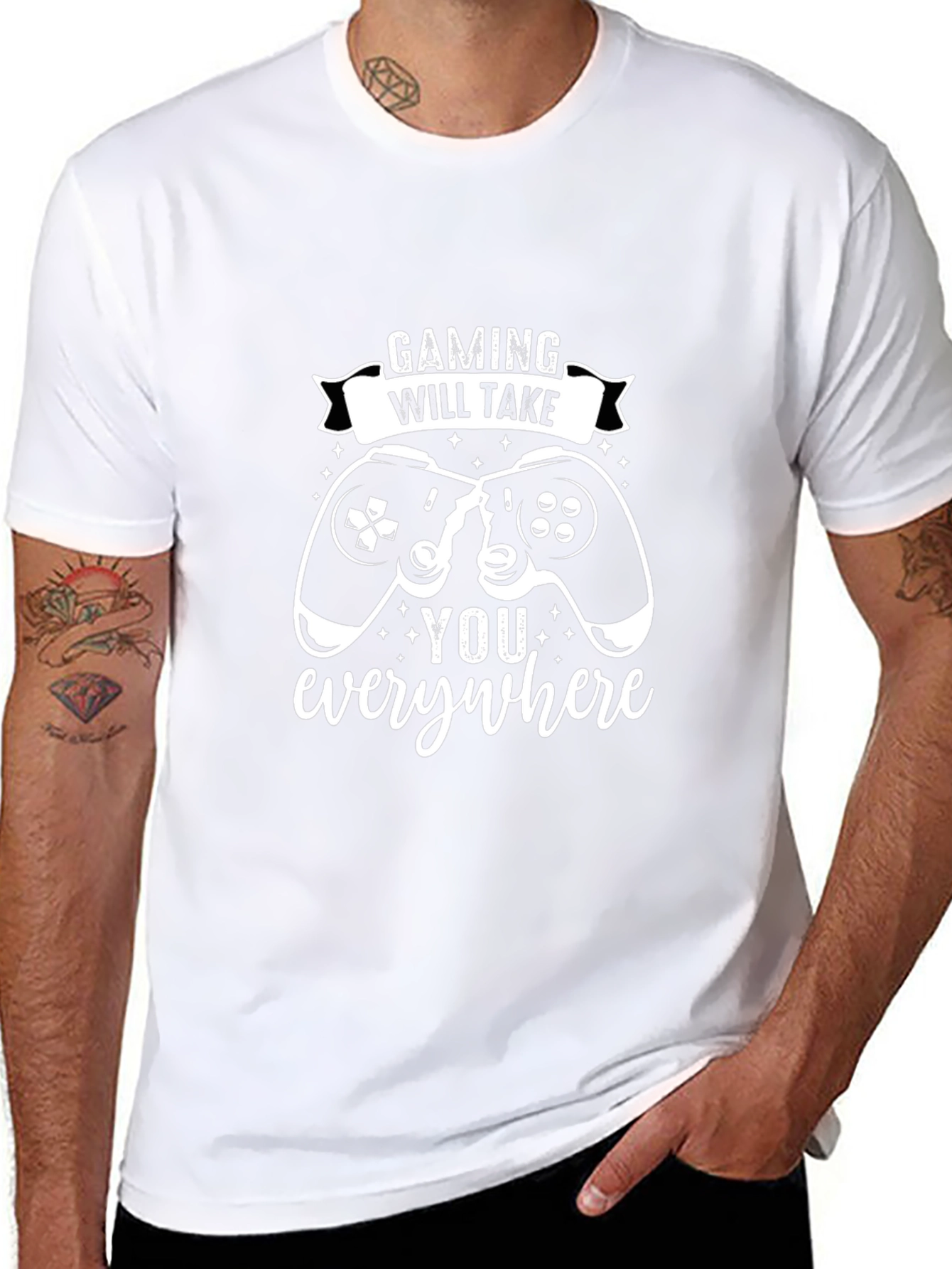 Gaming Will Take You Everywhere Black T-Shirt
