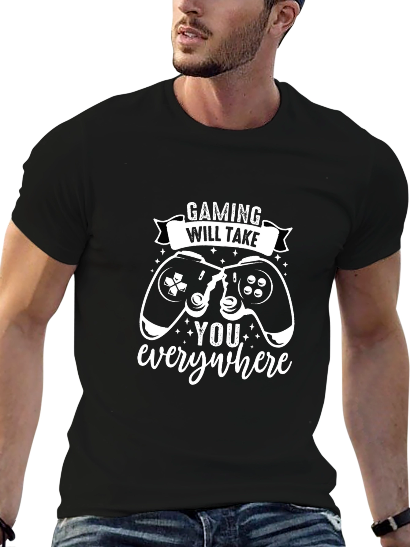 Gaming Will Take You Everywhere Black T-Shirt