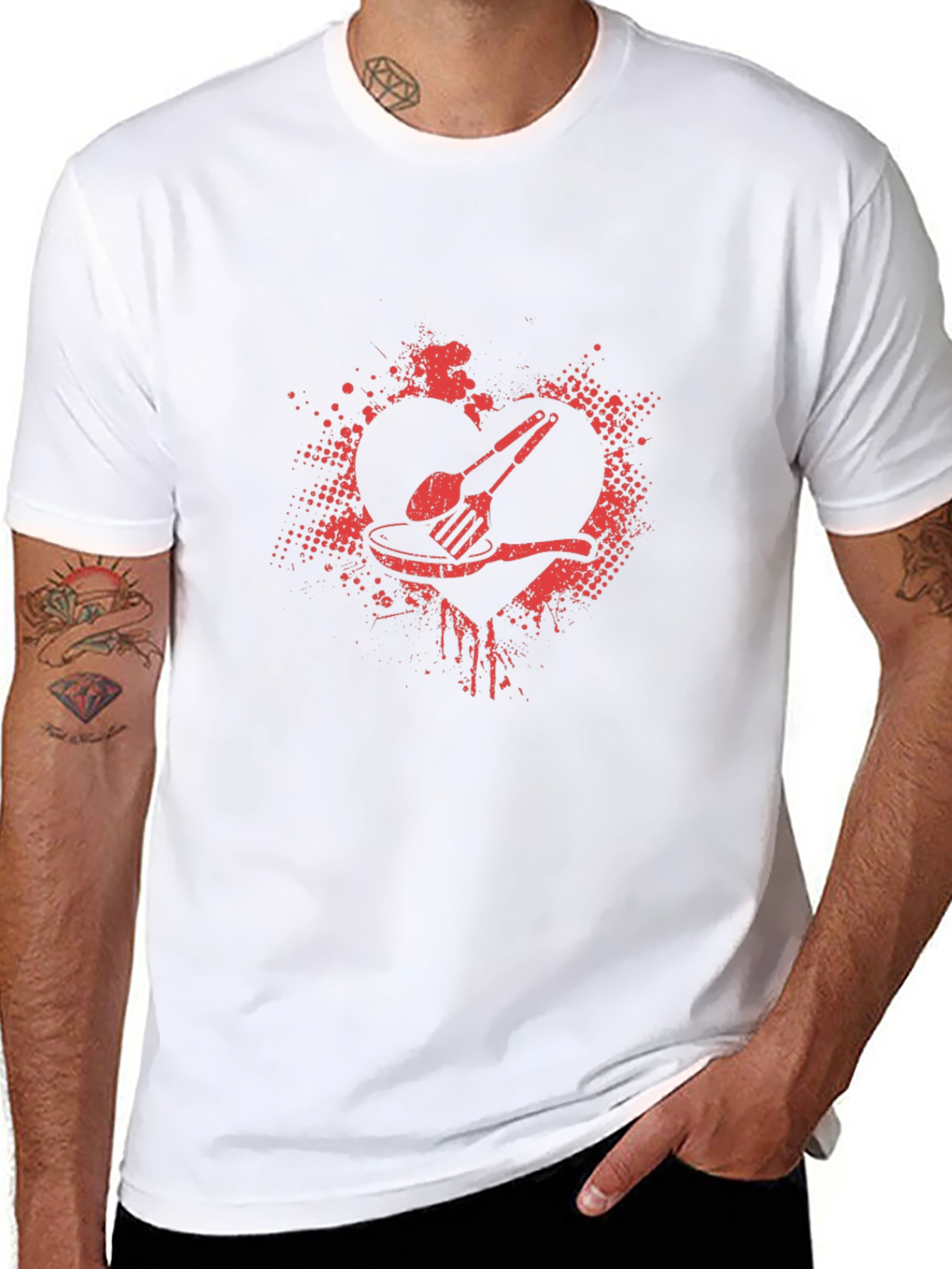 Chefs Heart T-Shirt - Culinary Love Tee