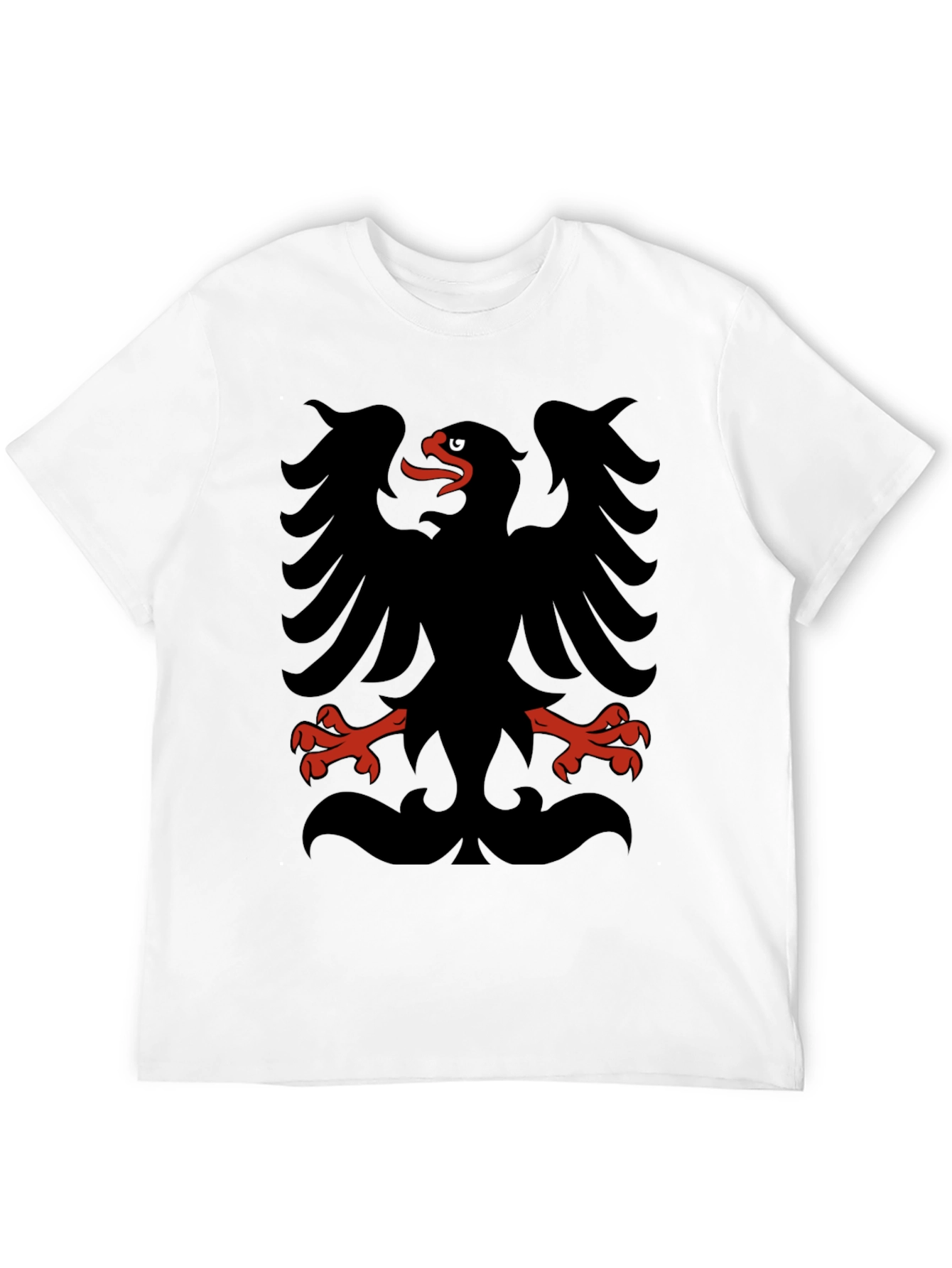 Albanian Eagle Black Graphic T-Shirt