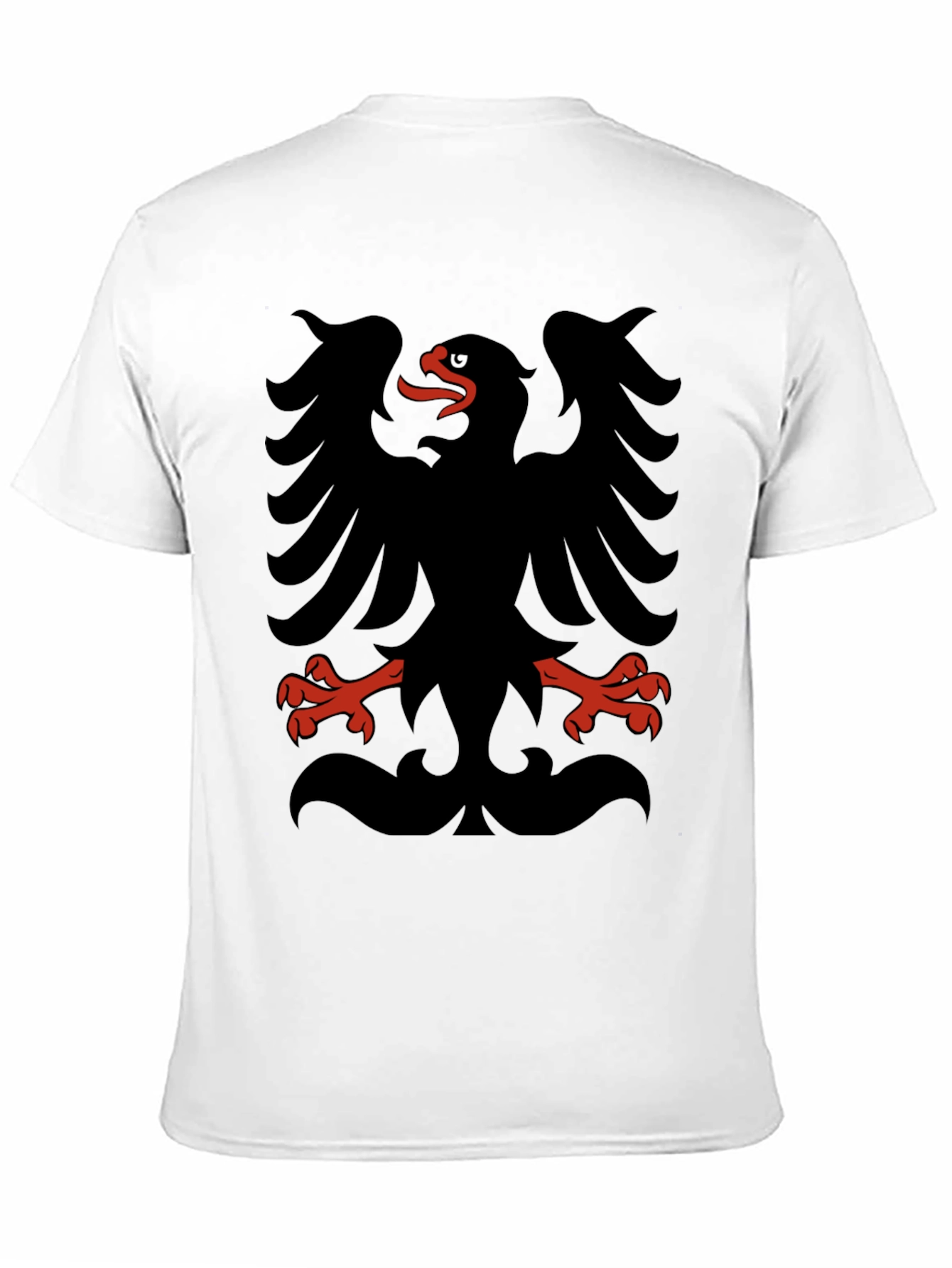 Albanian Eagle Black Graphic T-Shirt
