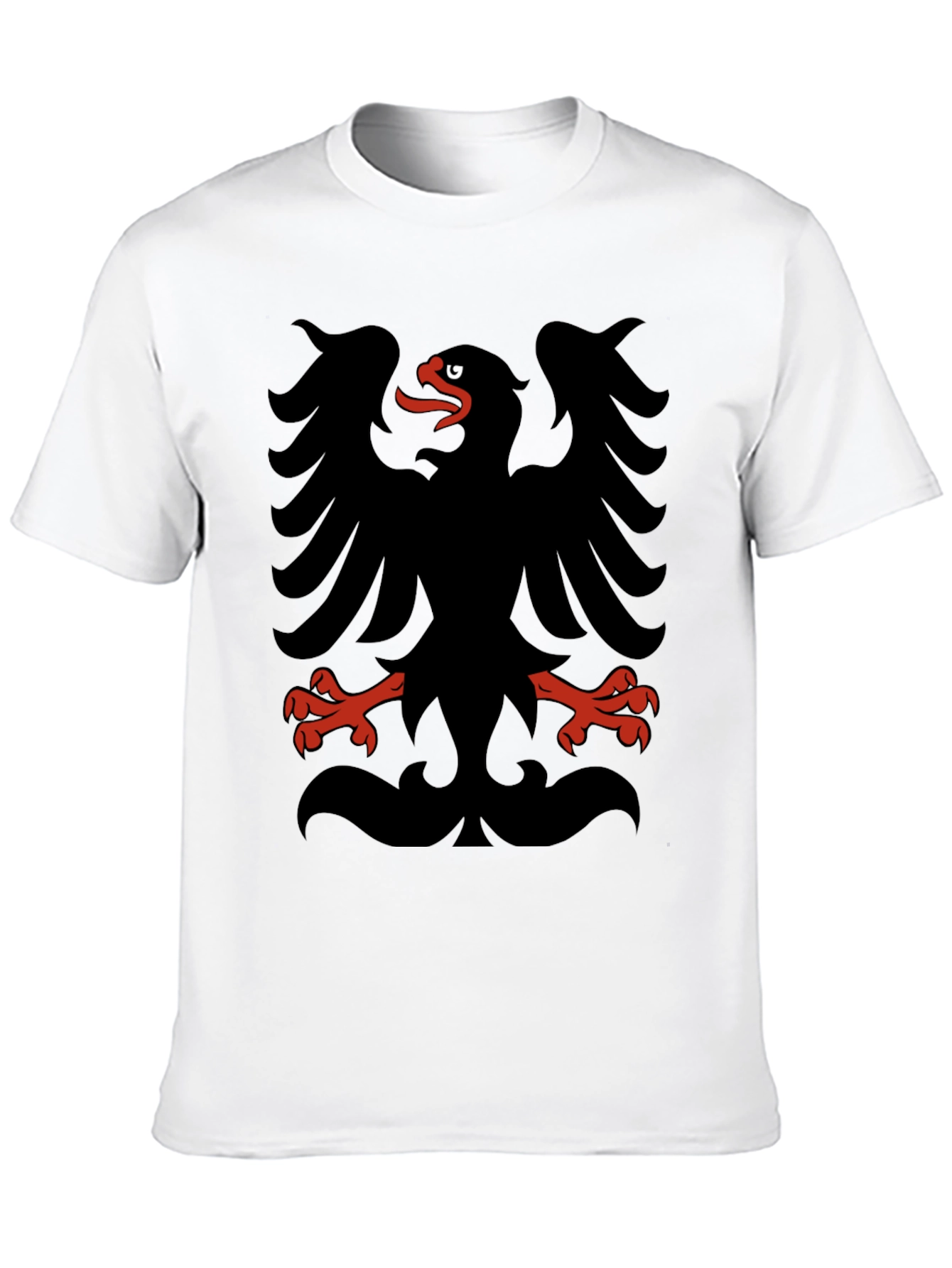 Albanian Eagle Black Graphic T-Shirt