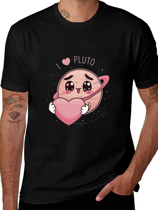 I Heart Pluto Kawaii Graphic T-Shirt