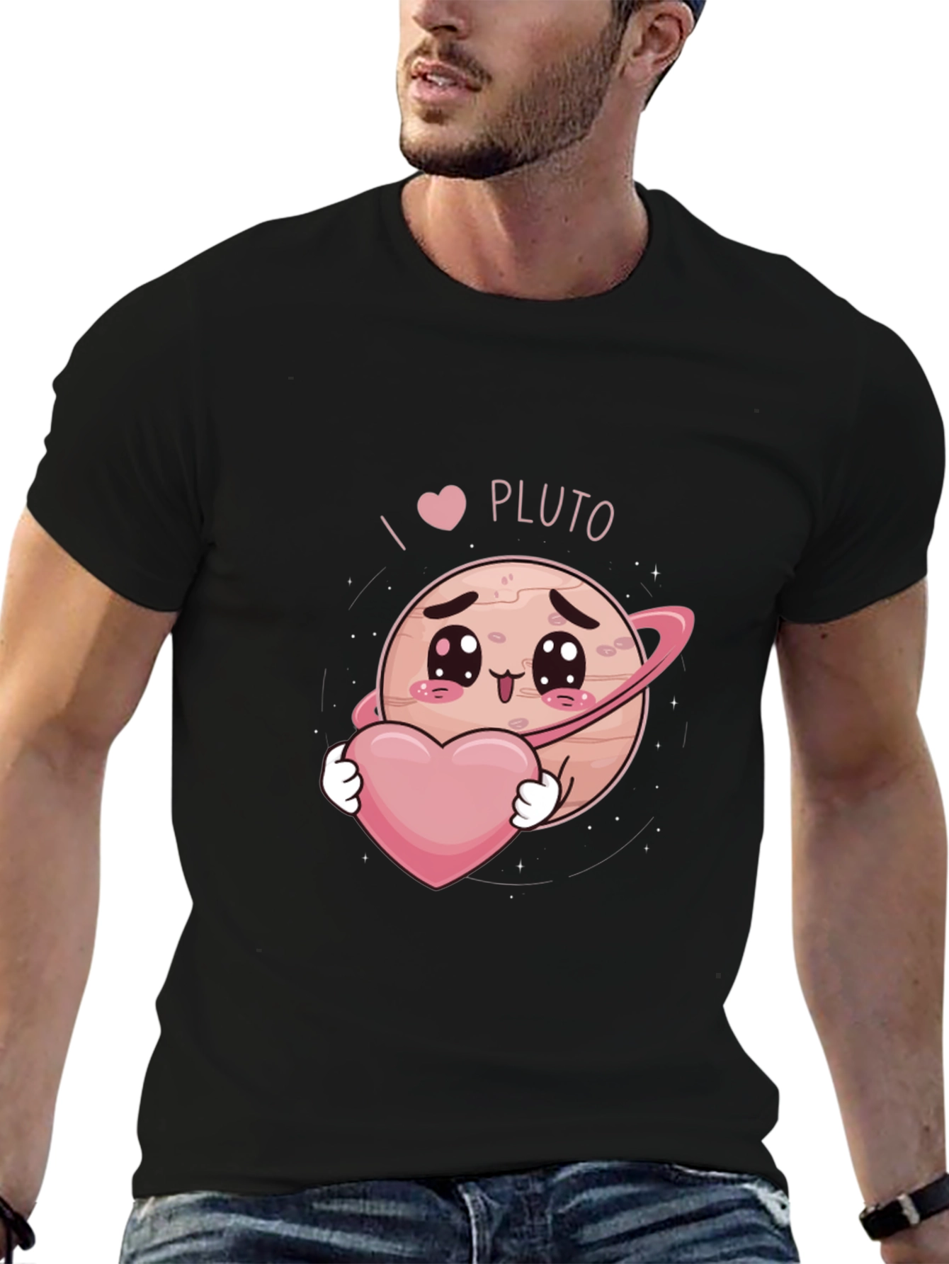 I Heart Pluto Kawaii Graphic T-Shirt