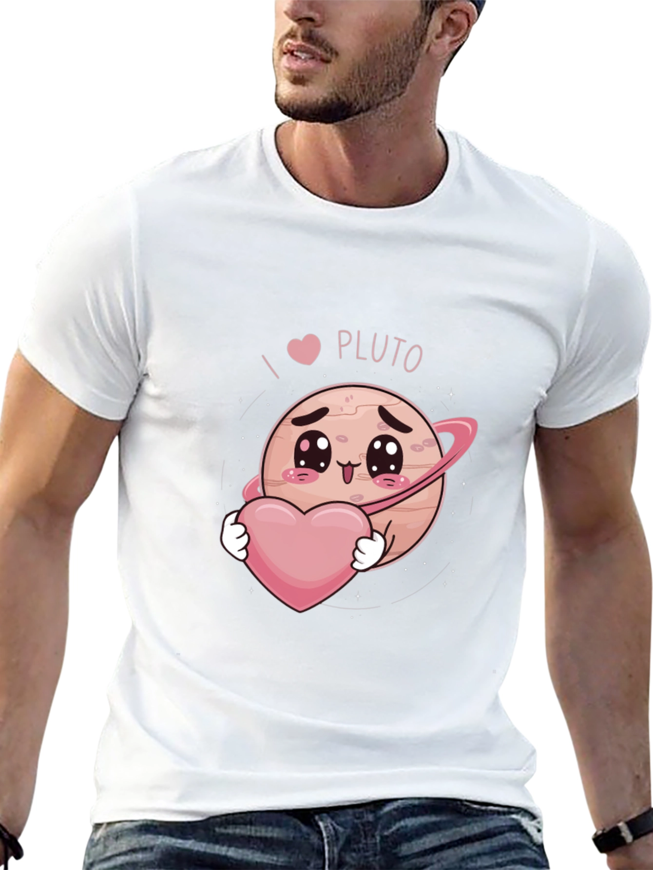 I Heart Pluto Kawaii Graphic T-Shirt