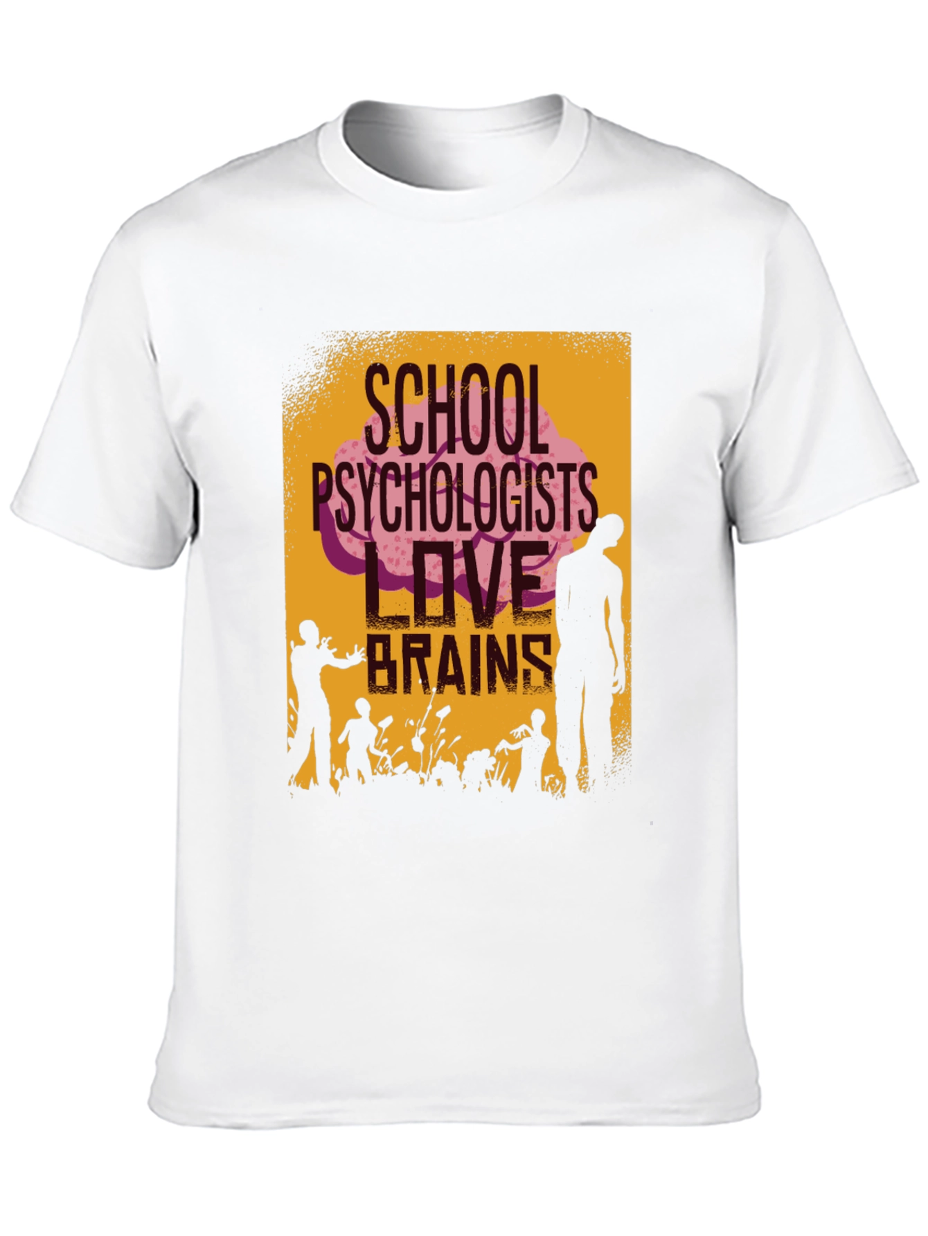 School Psychologists Love Brains Zombie T-Shirt