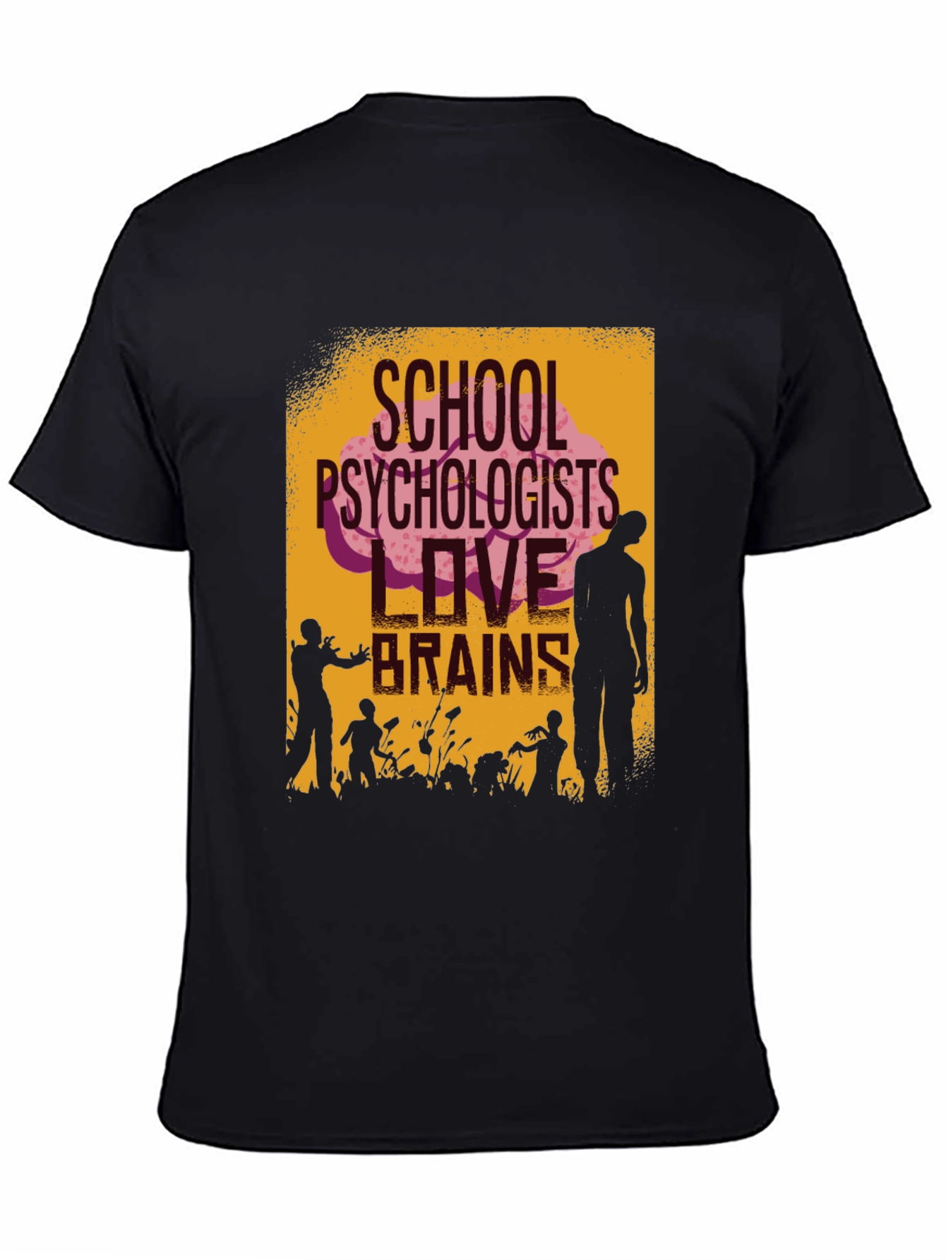 School Psychologists Love Brains Zombie T-Shirt