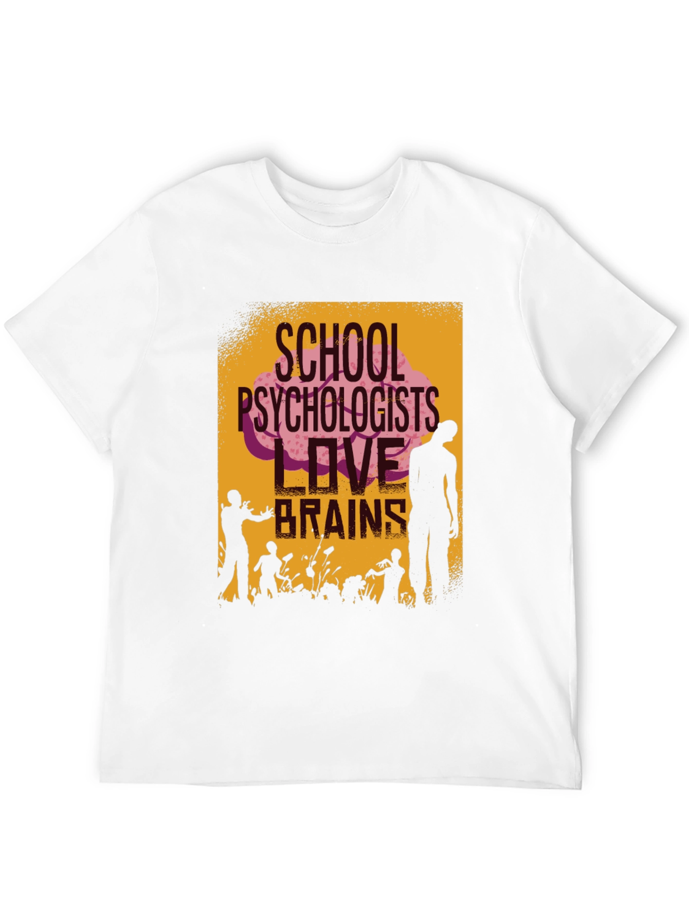 School Psychologists Love Brains Zombie T-Shirt