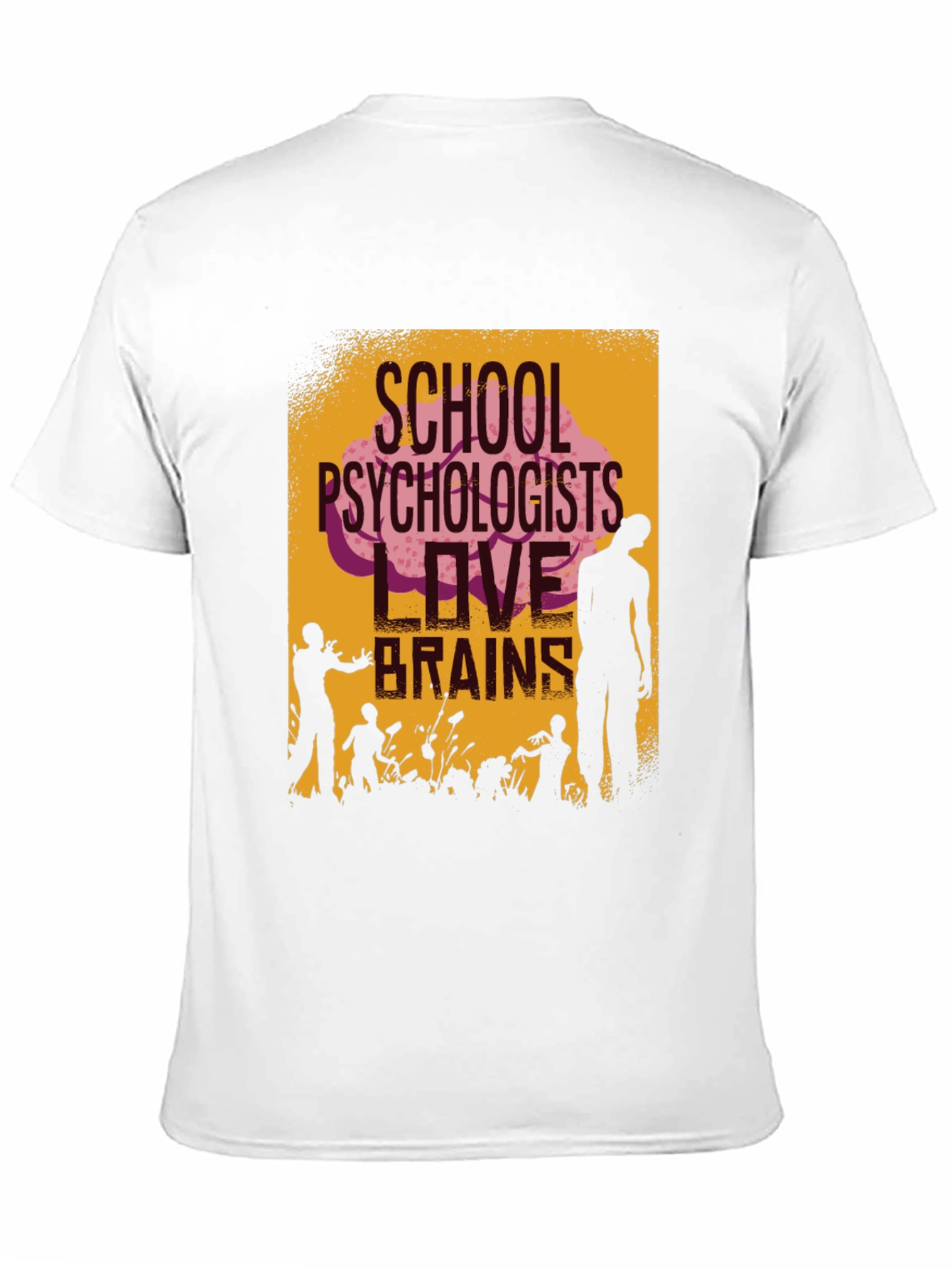 School Psychologists Love Brains Zombie T-Shirt