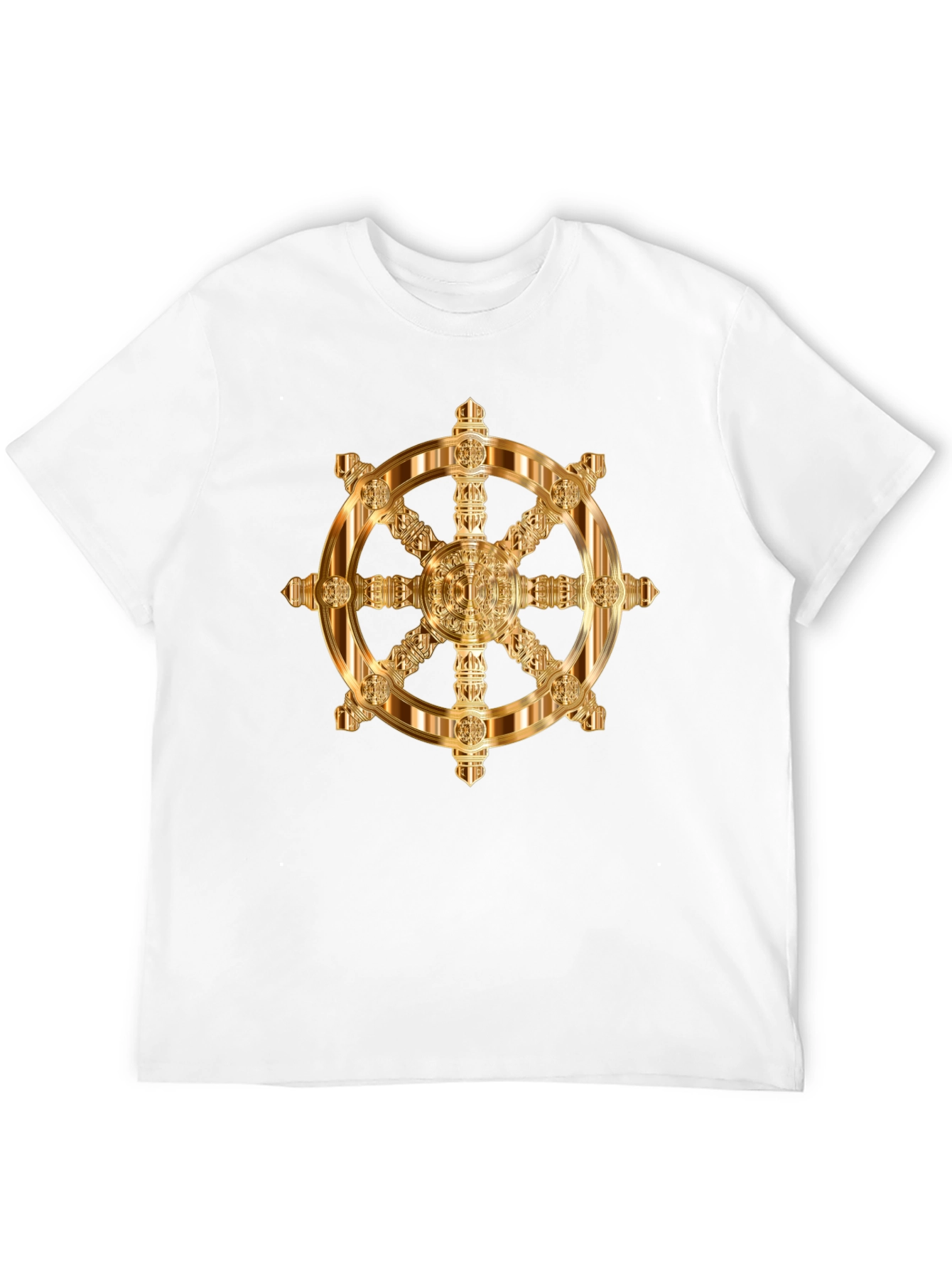 Golden Wheel Dharma T-Shirt - Black