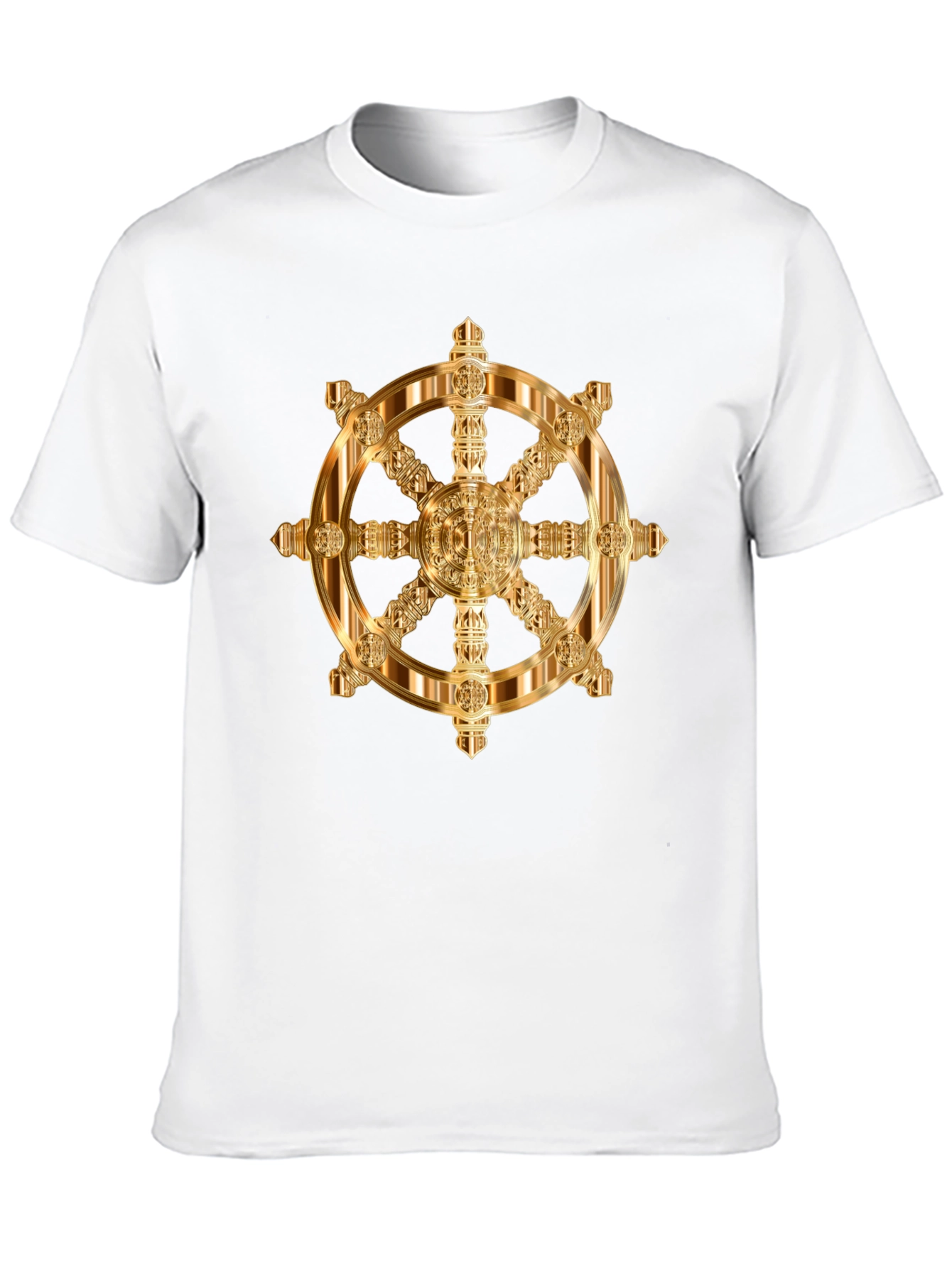 Golden Wheel Dharma T-Shirt - Black