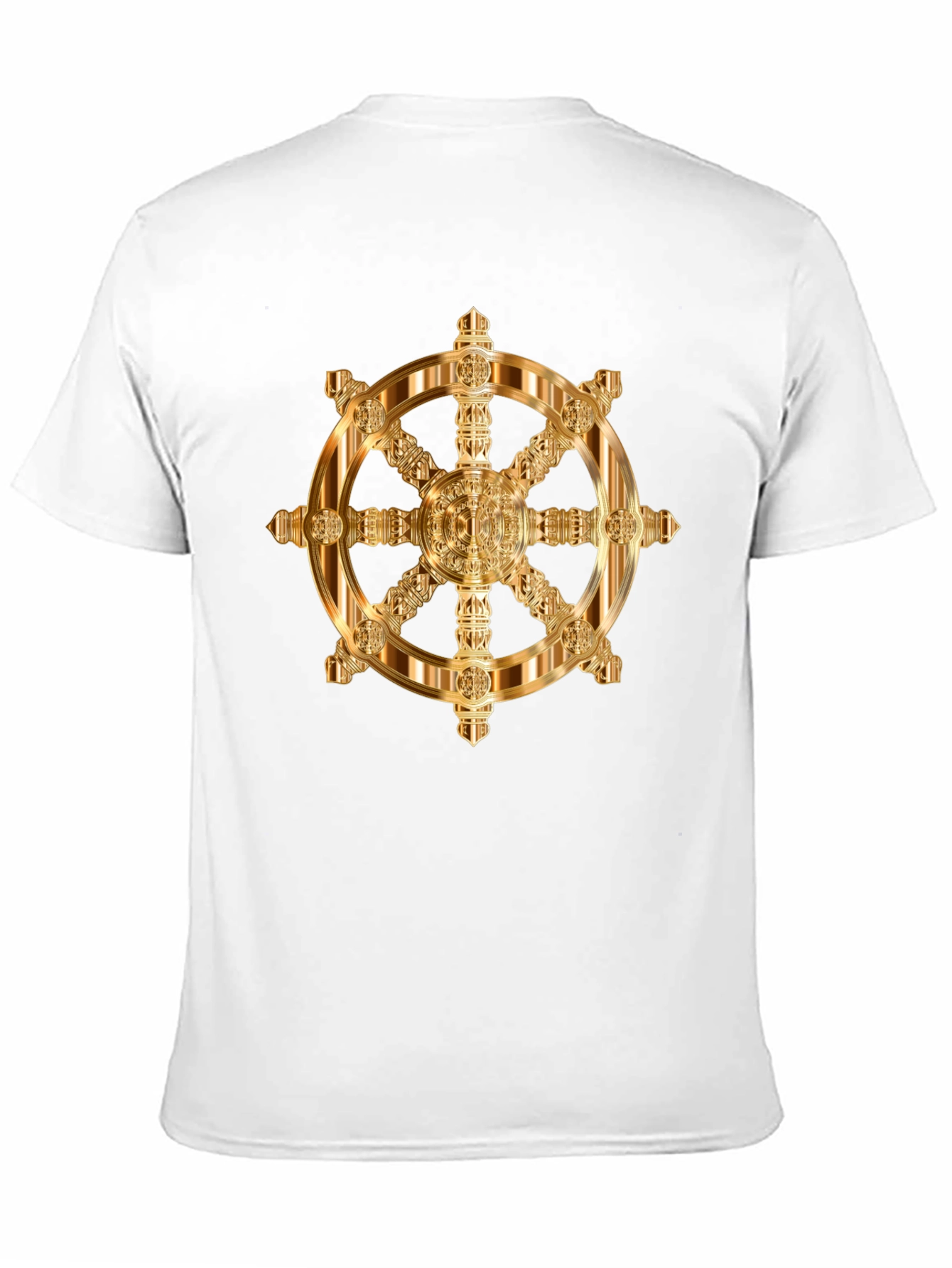 Golden Wheel Dharma T-Shirt - Black