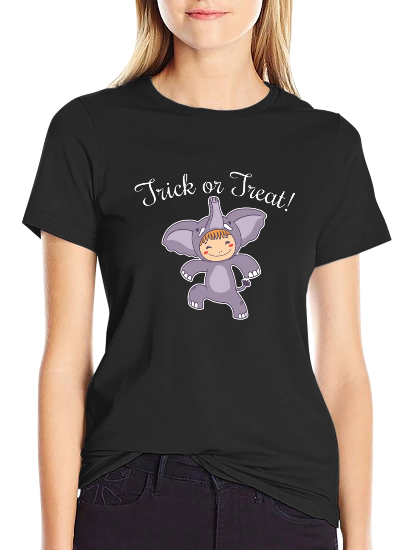 Trick or Treat! Halloween Elephant Costume T-Shirt