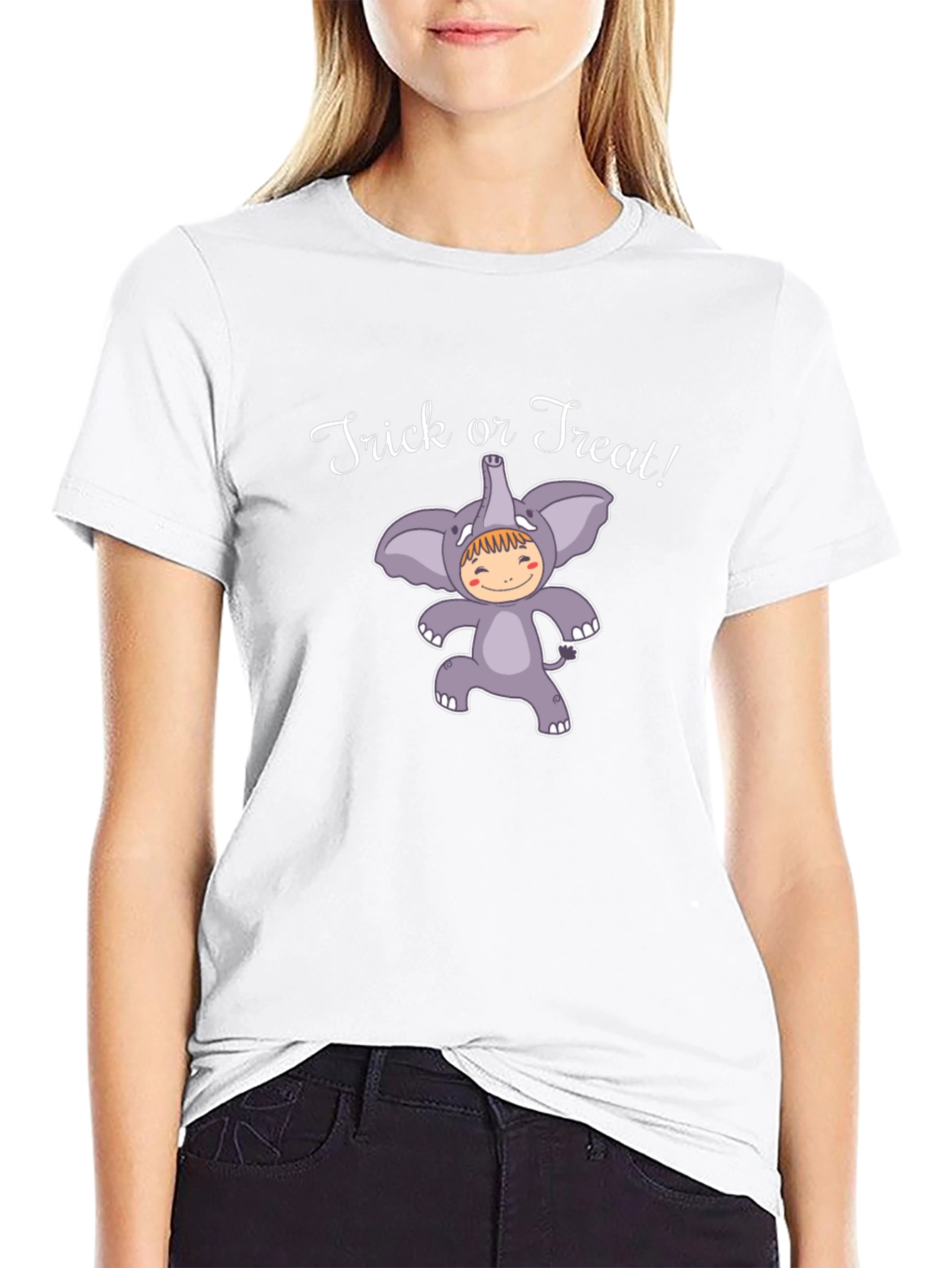 Trick or Treat! Halloween Elephant Costume T-Shirt