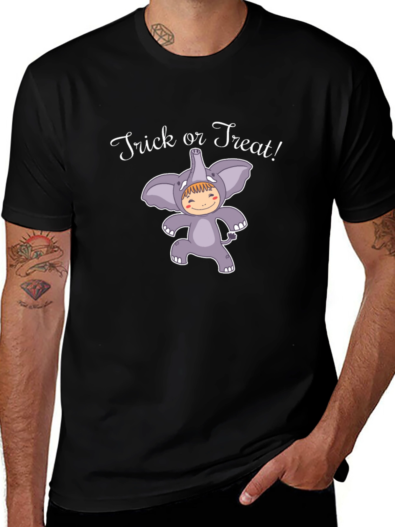 Trick or Treat! Halloween Elephant Costume T-Shirt
