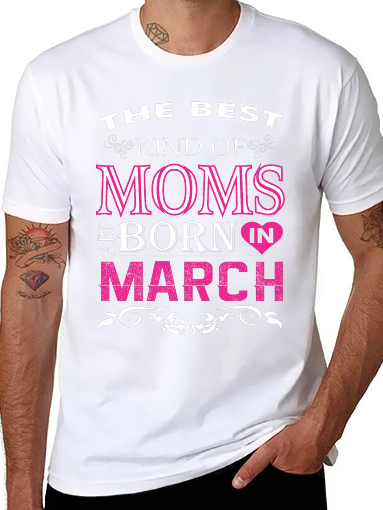 Best Moms Born in March T-Shirt