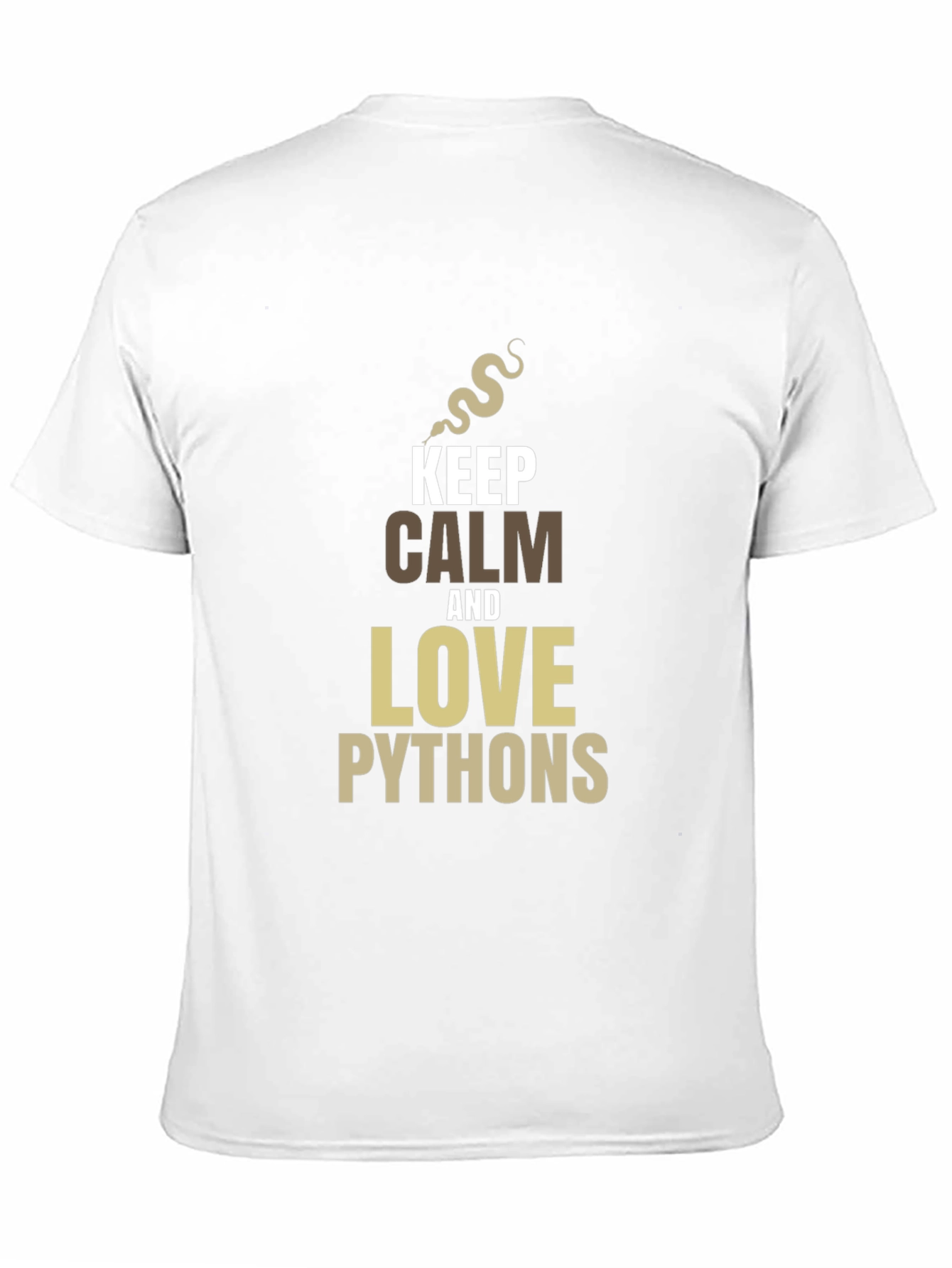 Keep Calm and Love Pythons Black T-Shirt