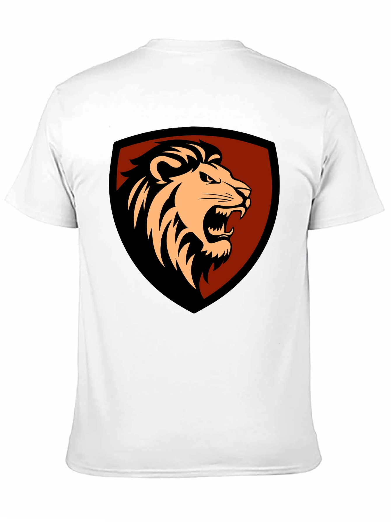 Lion Shield Graphic Tee - Mens Black T-Shirt