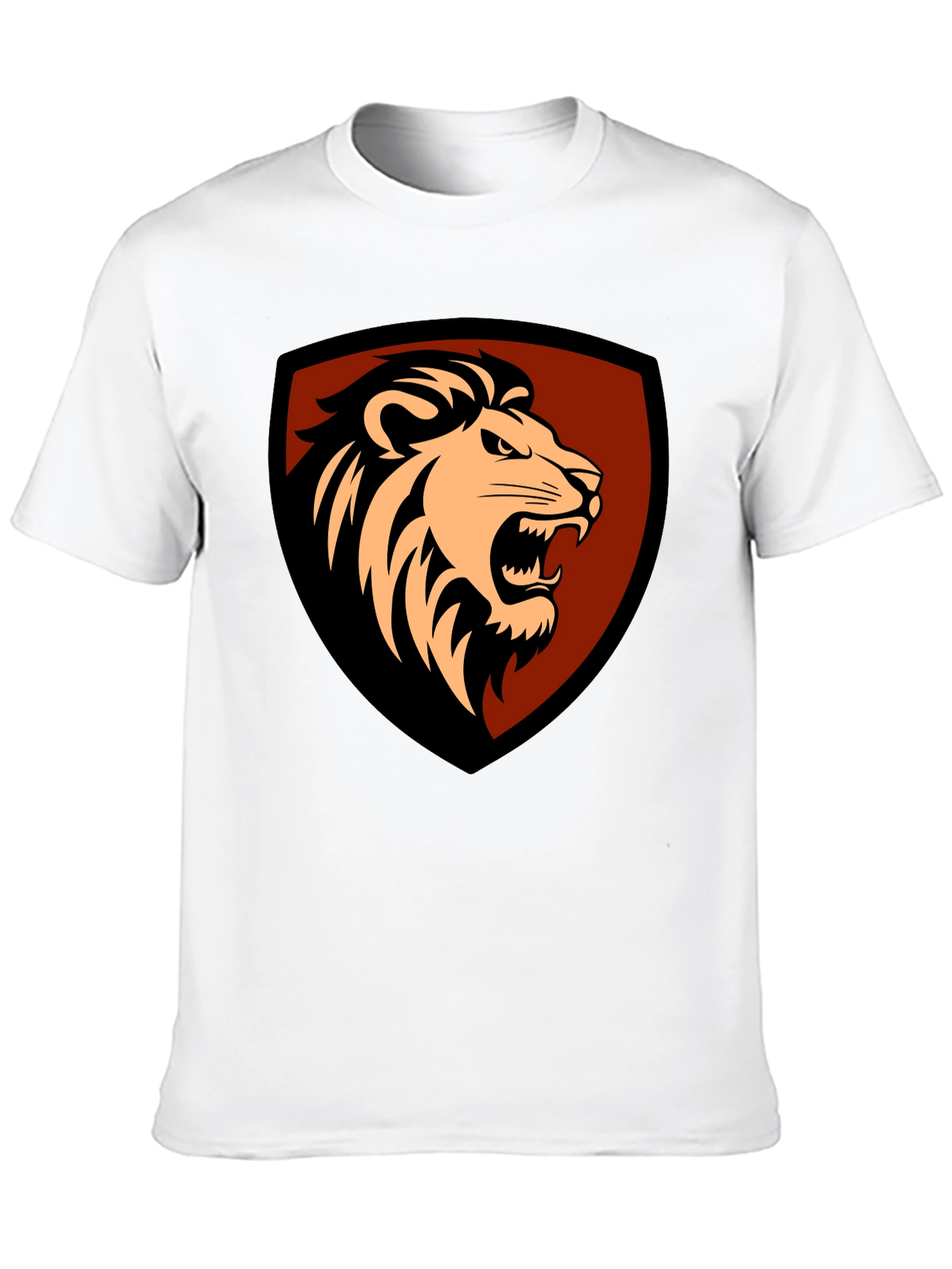 Lion Shield Graphic Tee - Mens Black T-Shirt