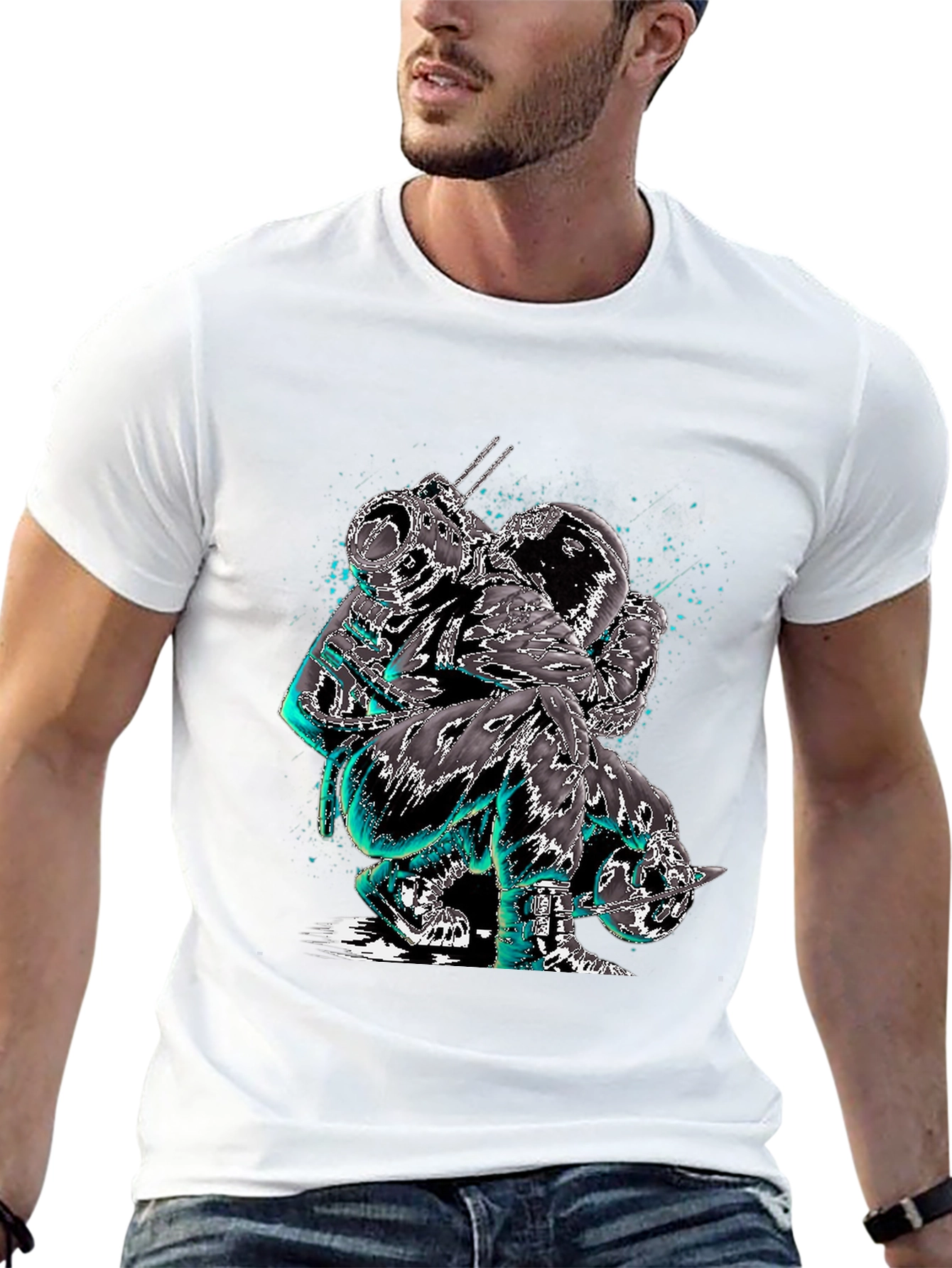 Astronaut Graphic Tee - Unique Space Design