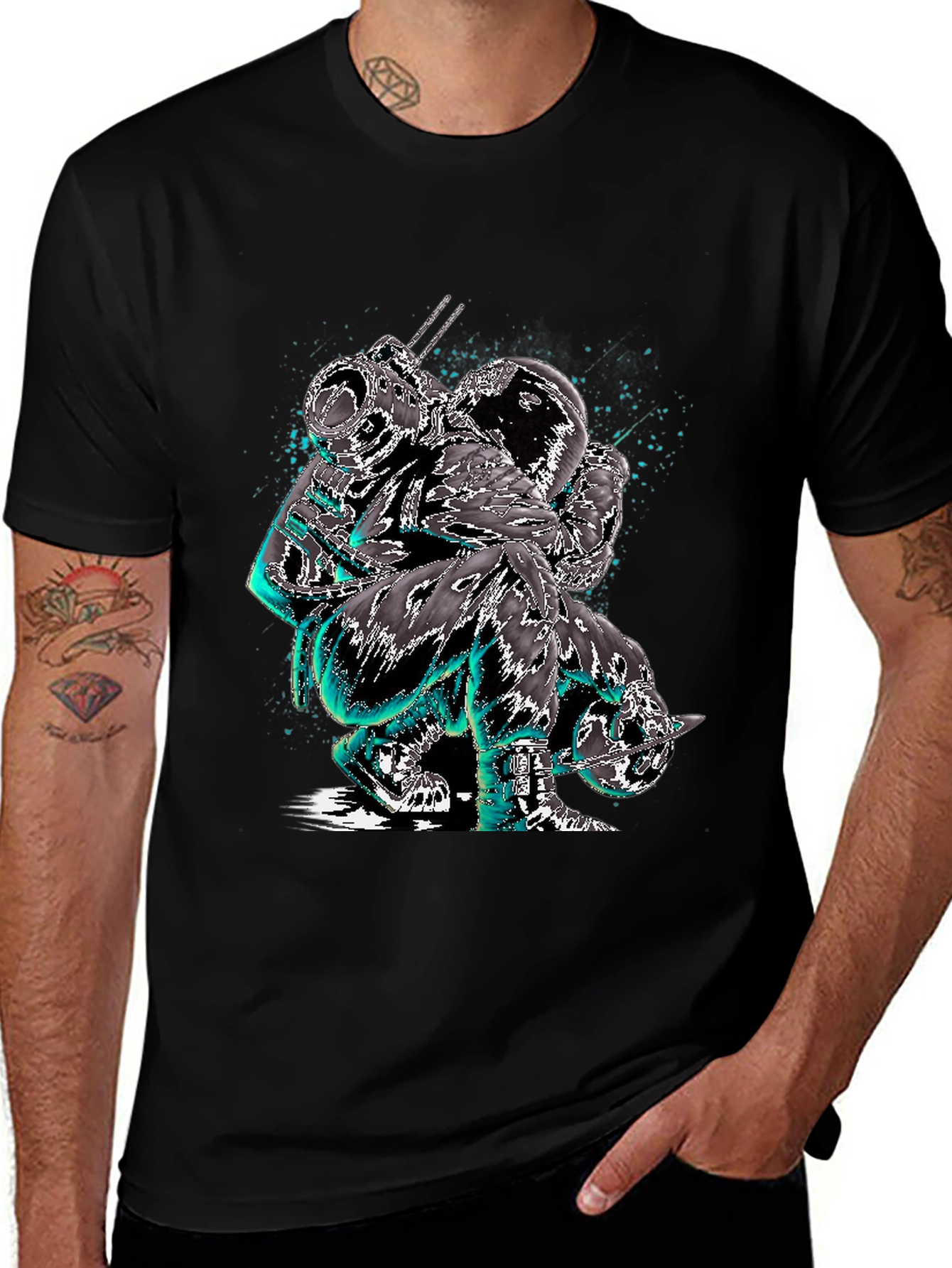 Astronaut Graphic Tee - Unique Space Design