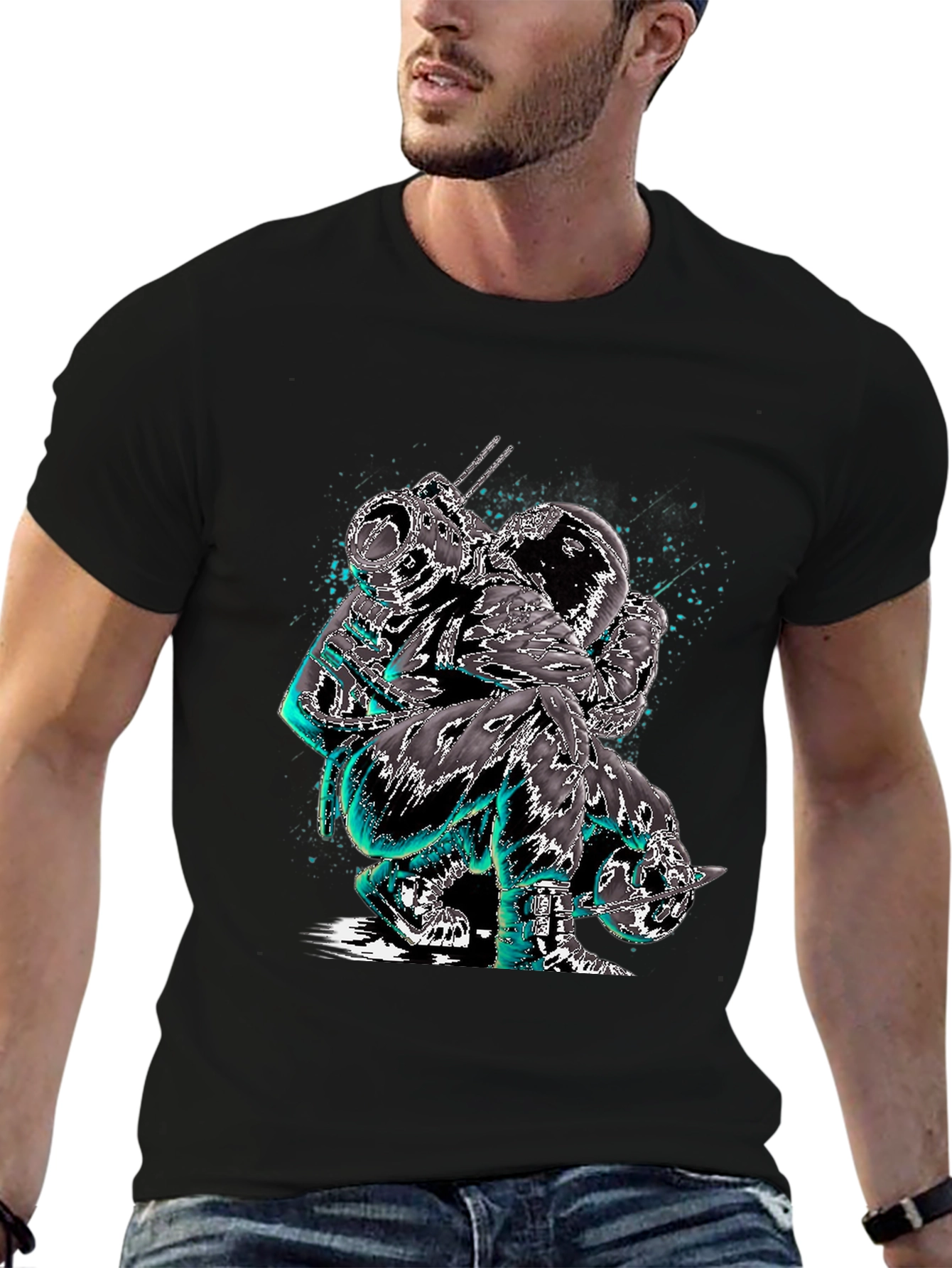 Astronaut Graphic Tee - Unique Space Design