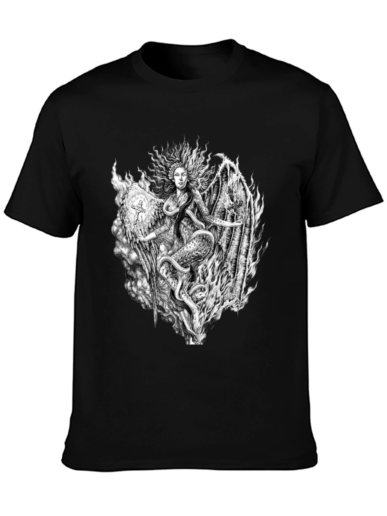 Serpent Queen Graphic Tee - Black