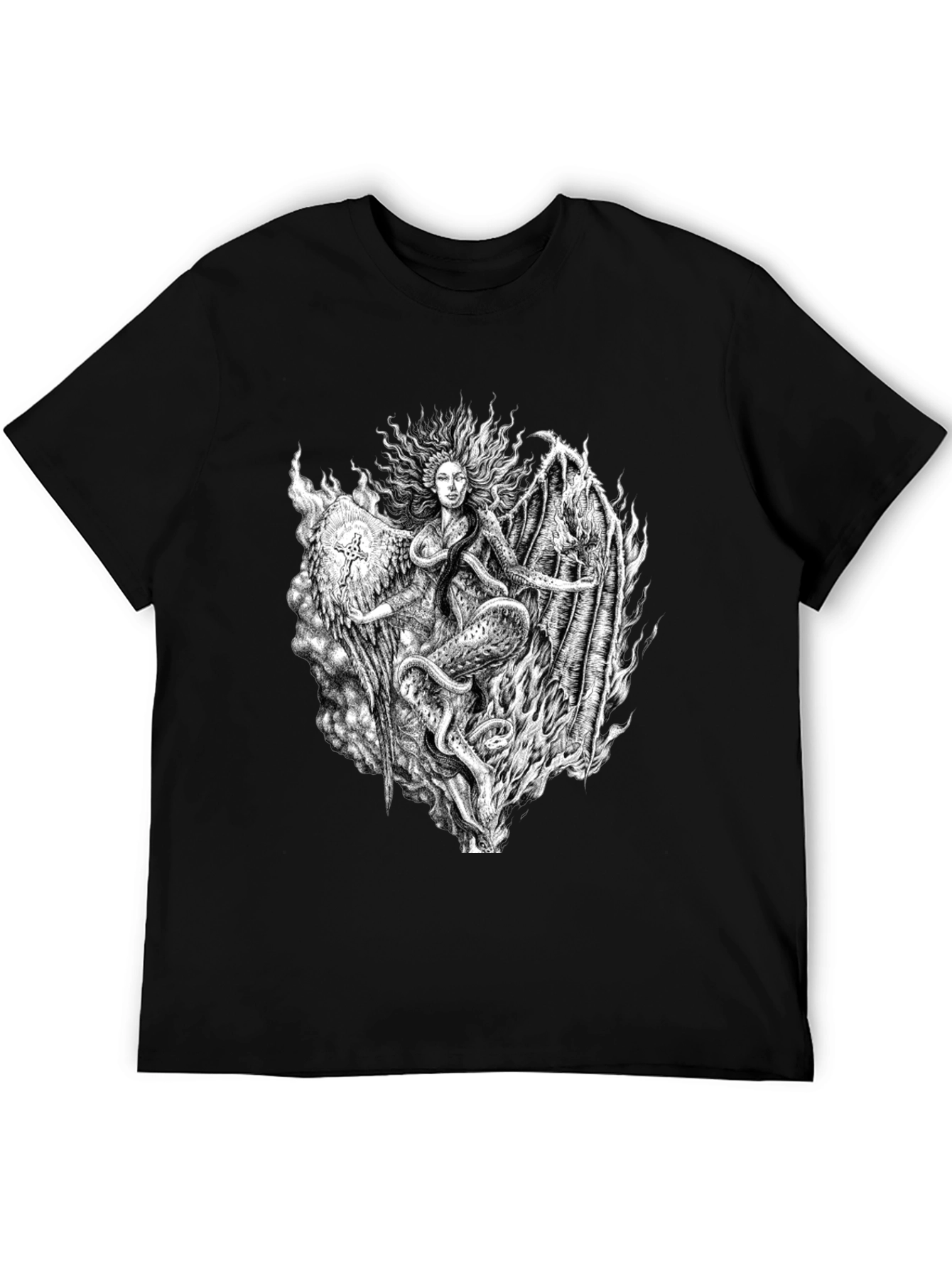 Serpent Queen Graphic Tee - Black