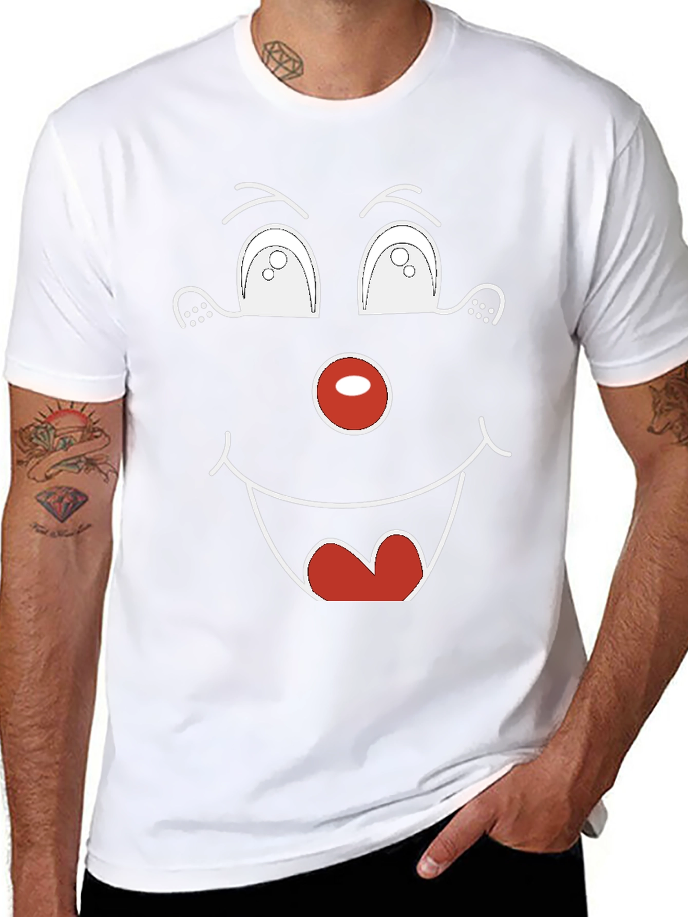 Funny Face Graphic Tee - Unique Humor T-Shirt