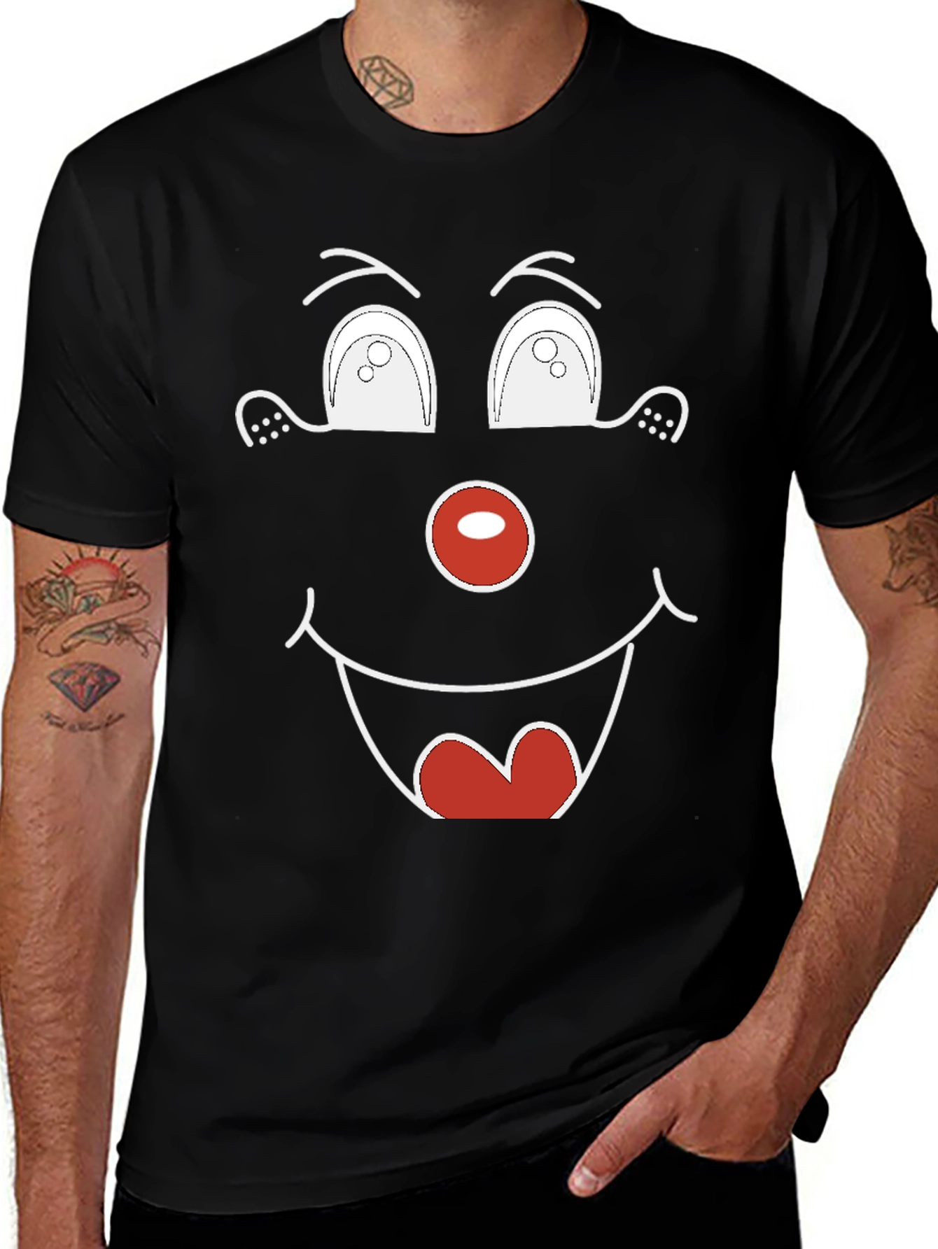 Funny Face Graphic Tee - Unique Humor T-Shirt