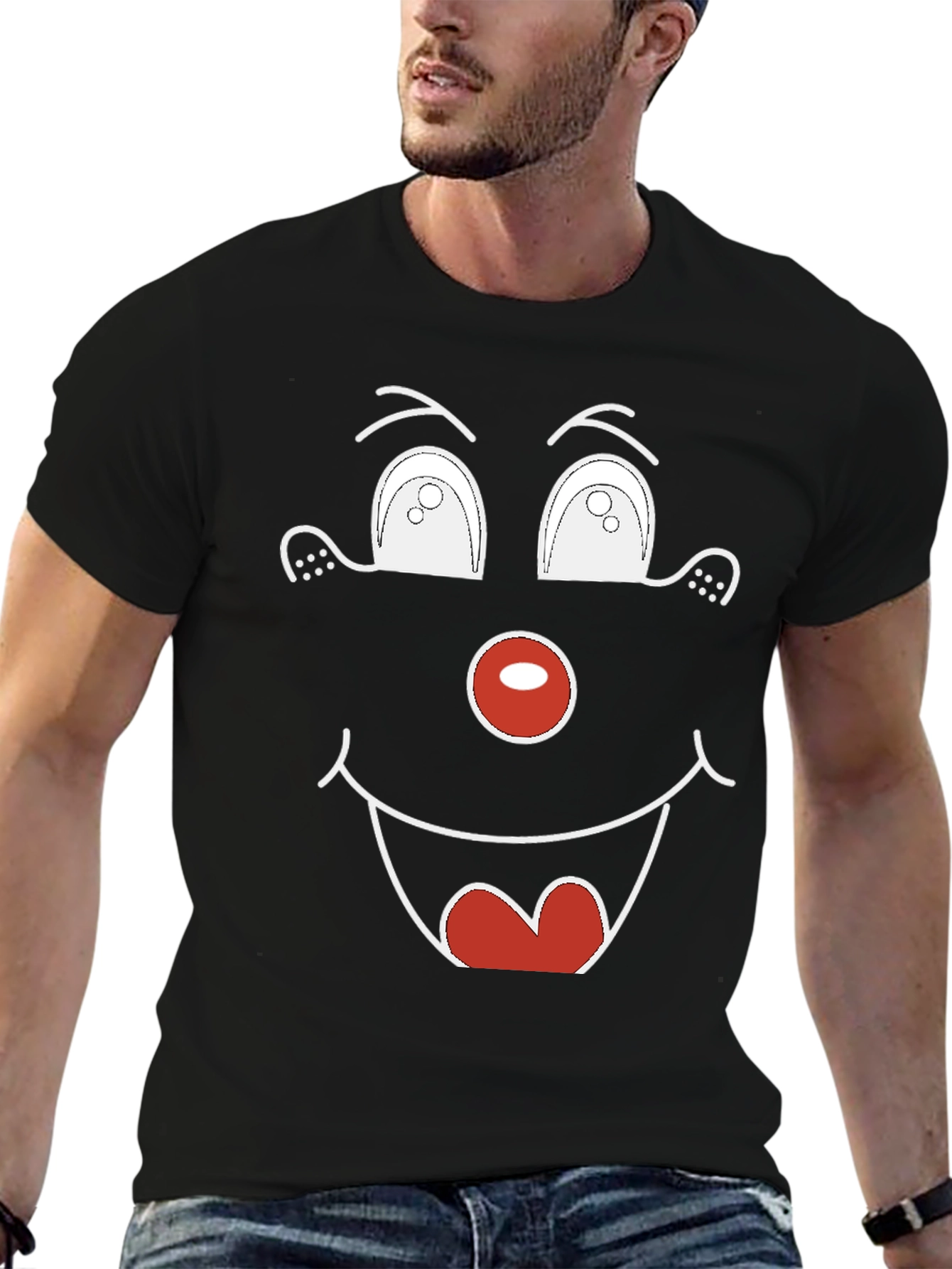 Funny Face Graphic Tee - Unique Humor T-Shirt