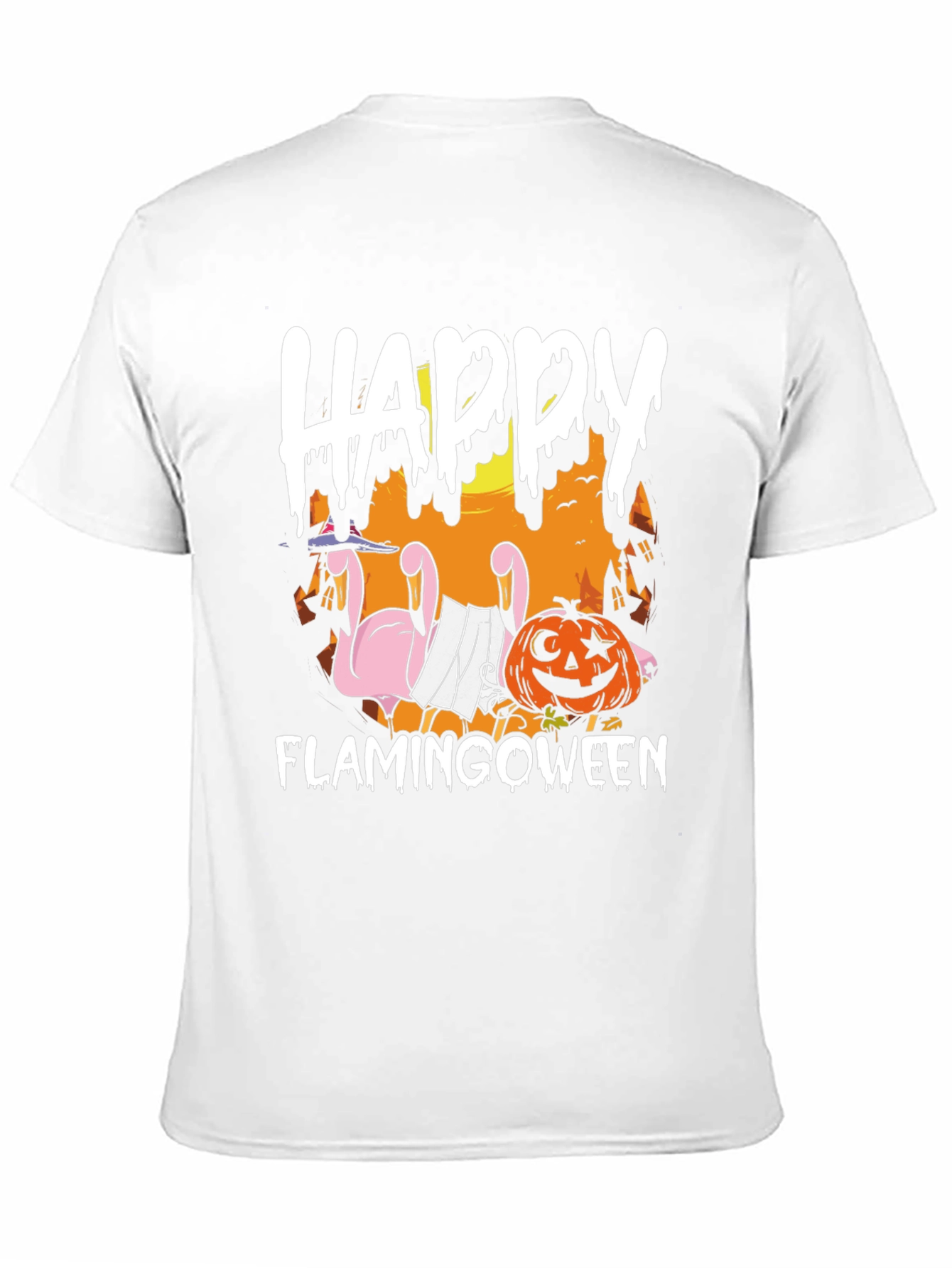 Happy Flamingoween Halloween T-Shirt