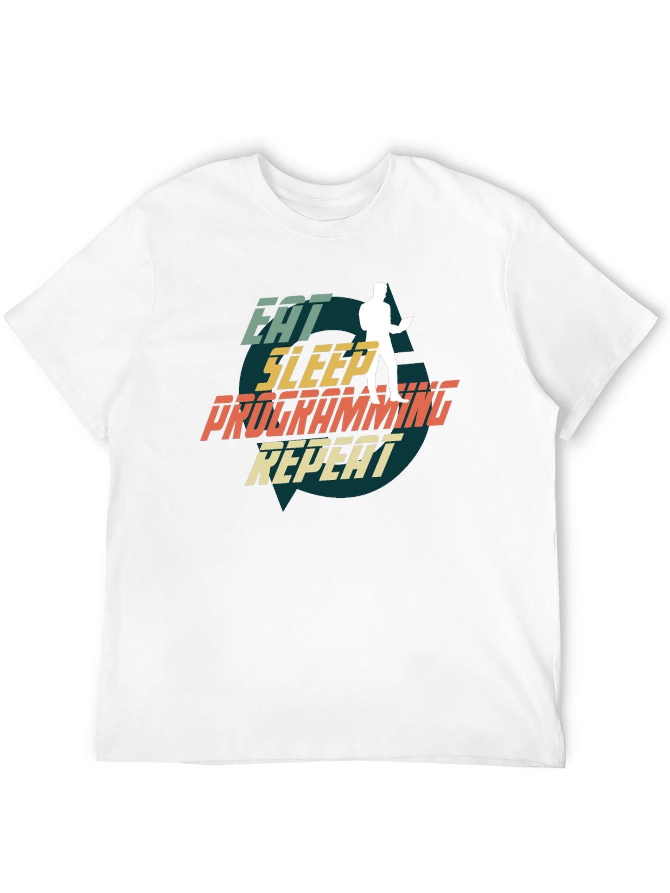 Eat Sleep Programming Repeat Black T-Shirt