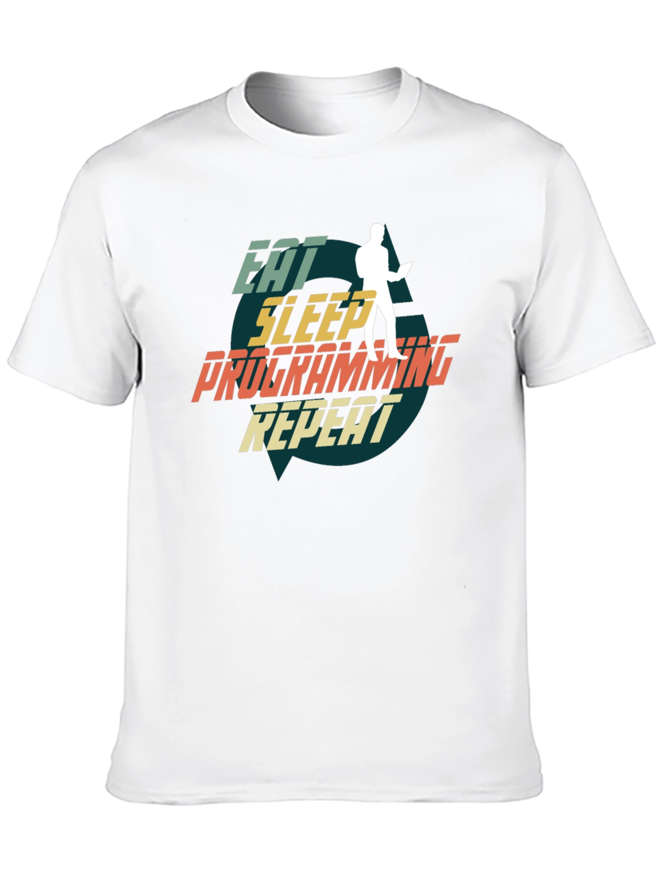 Eat Sleep Programming Repeat Black T-Shirt