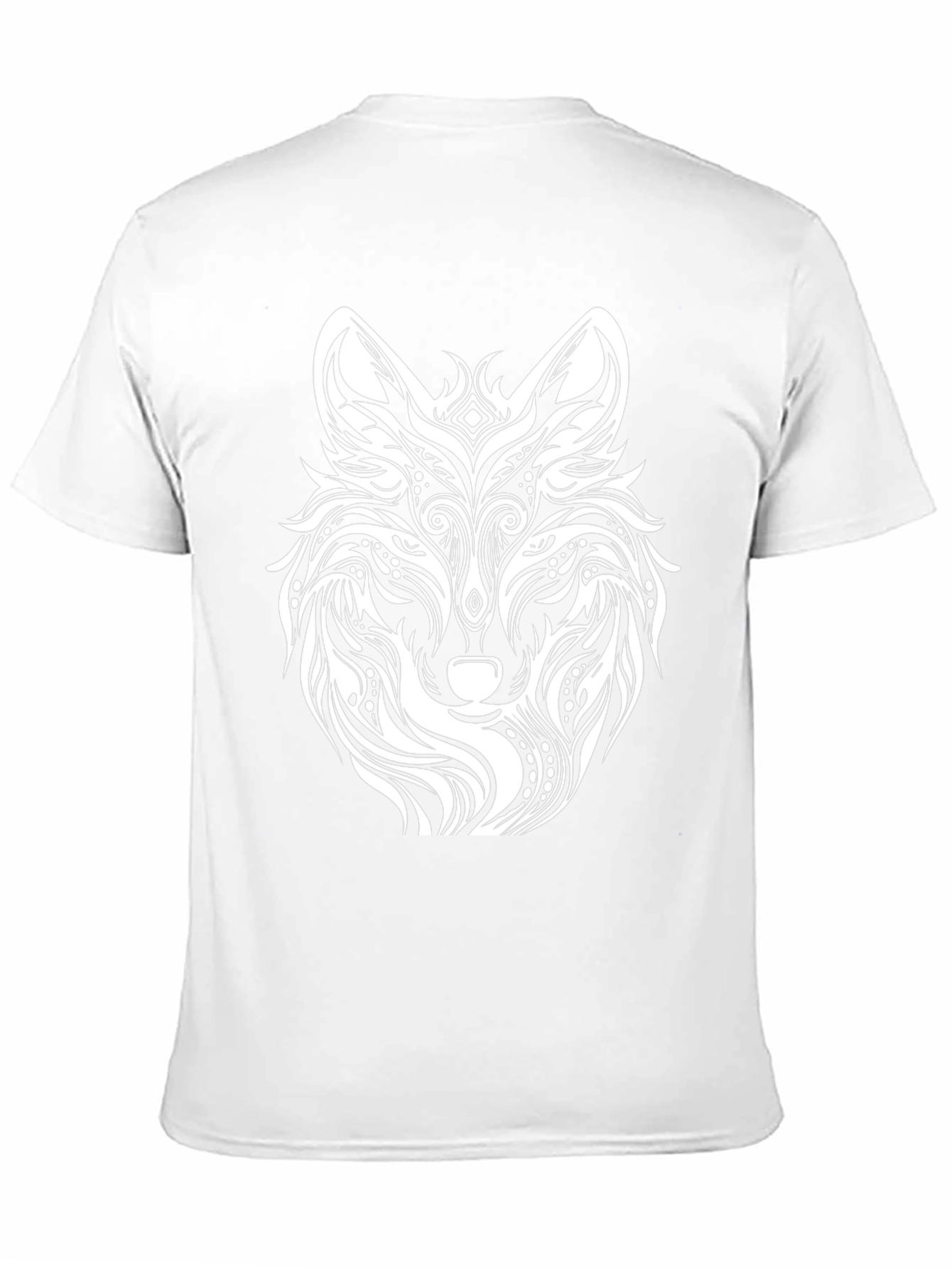 Wolf Graphic Print Black T-Shirt
