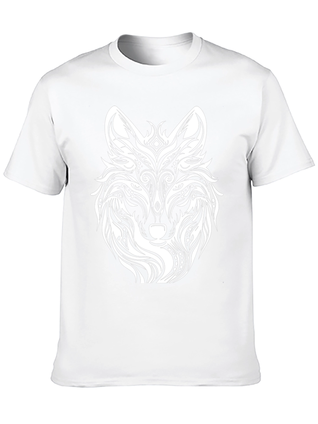 Wolf Graphic Print Black T-Shirt