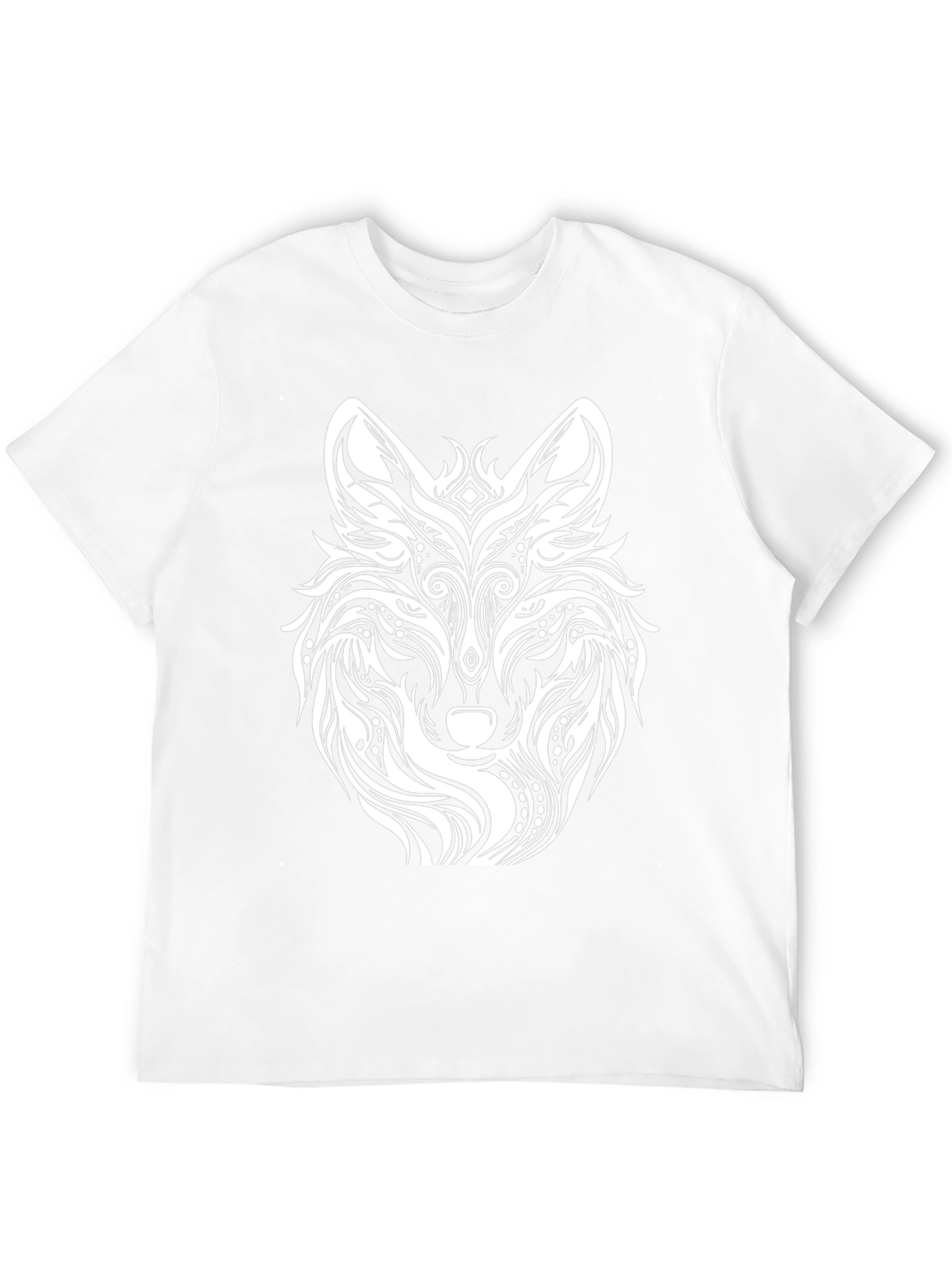Wolf Graphic Print Black T-Shirt