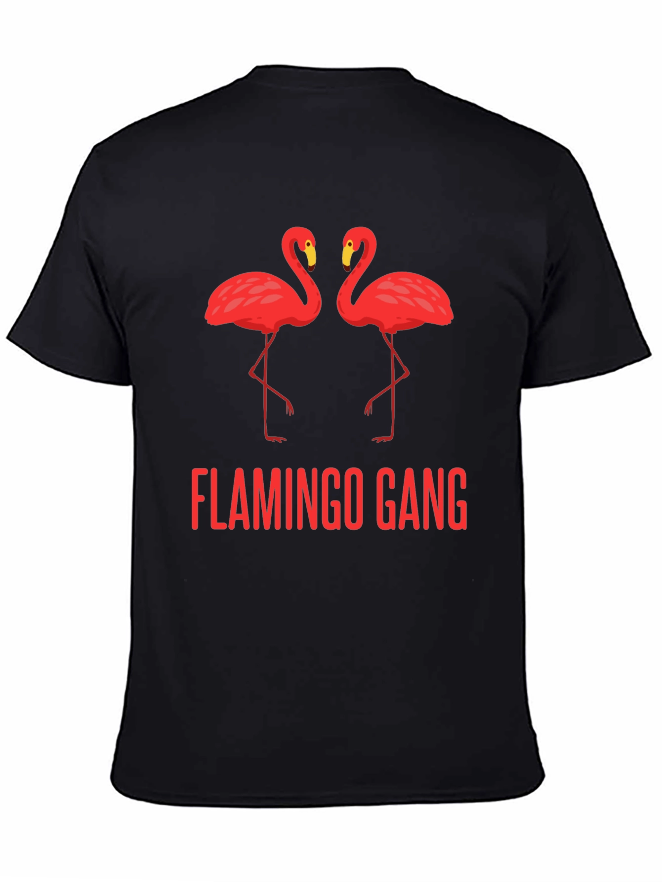 Flamingo Gang Black T-Shirt