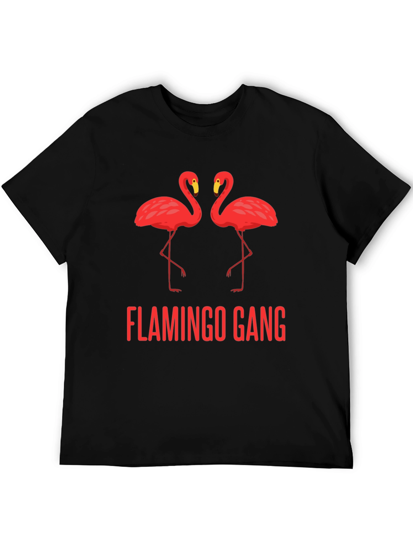 Flamingo Gang Black T-Shirt