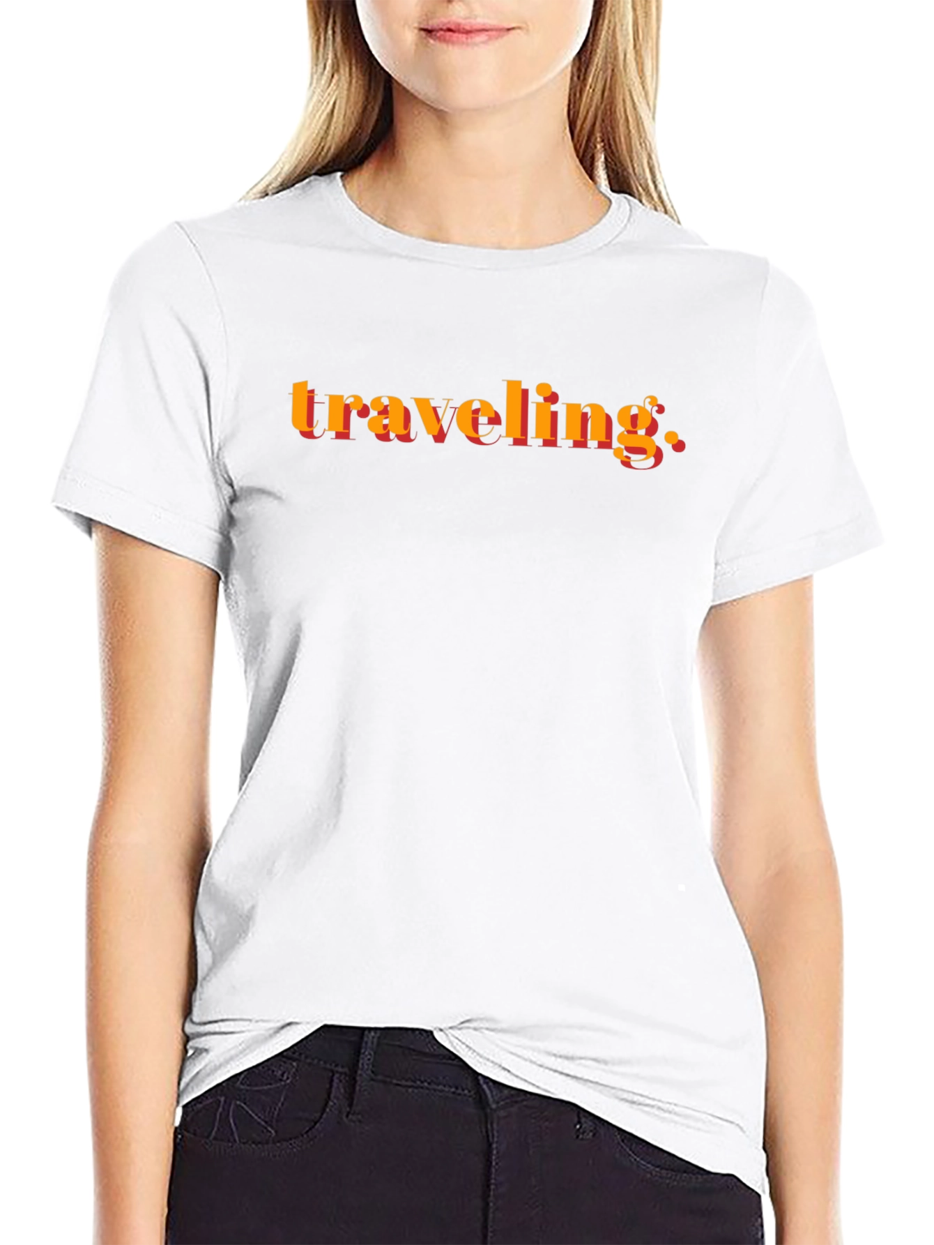 Traveling Graphic Black T-Shirt