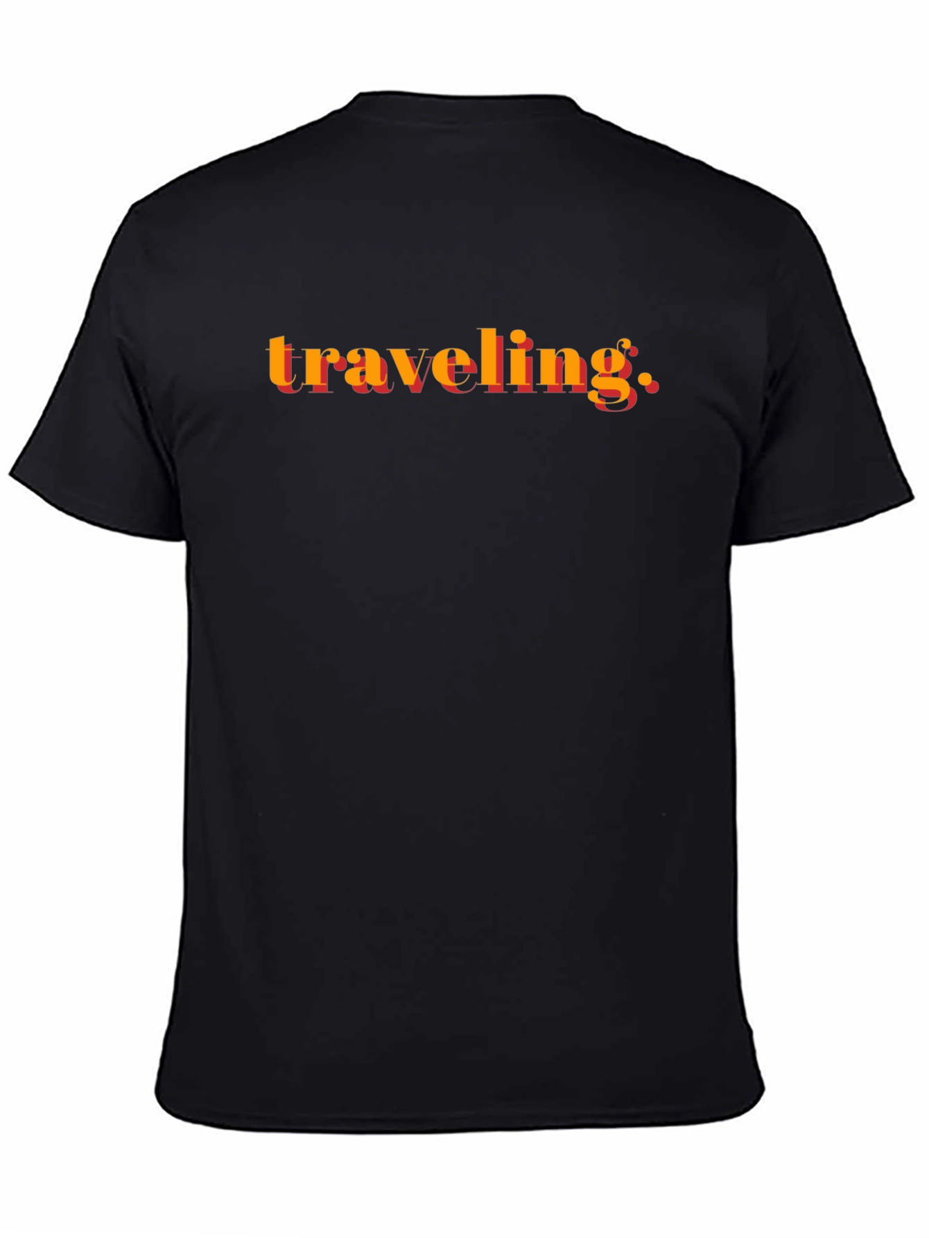 Traveling Graphic Black T-Shirt
