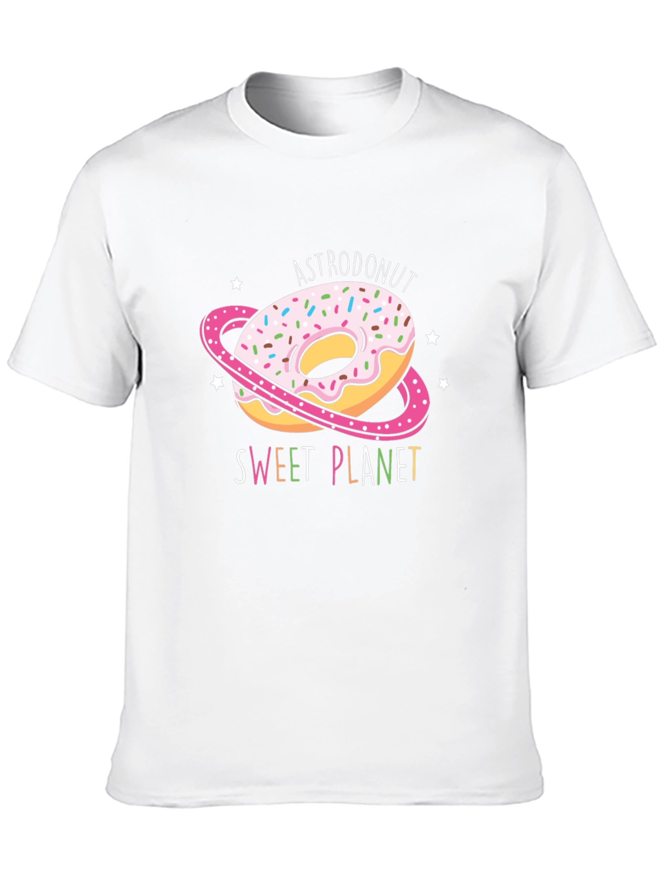 AstroDonut Sweet Planet Black T-Shirt