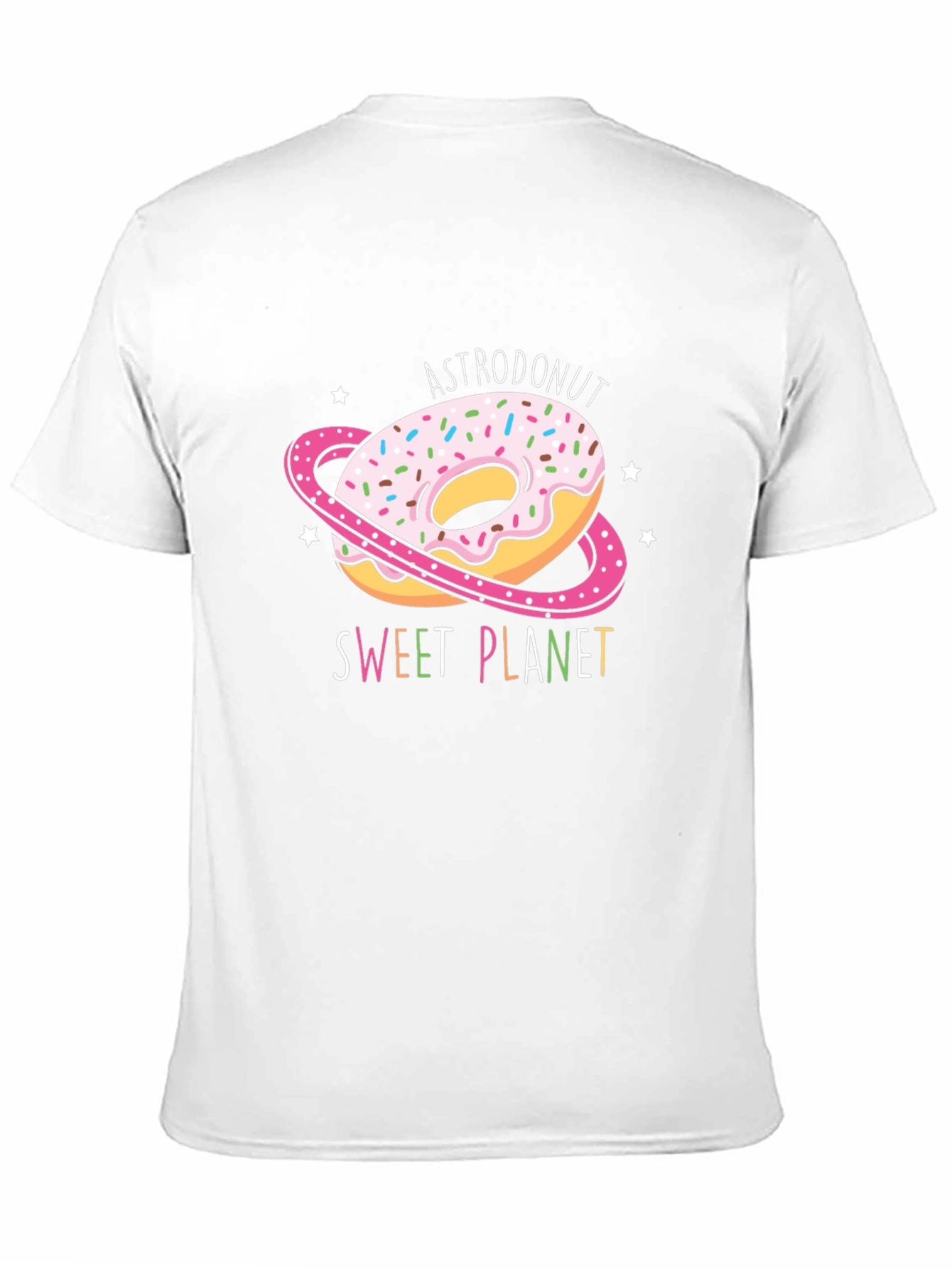 AstroDonut Sweet Planet Black T-Shirt