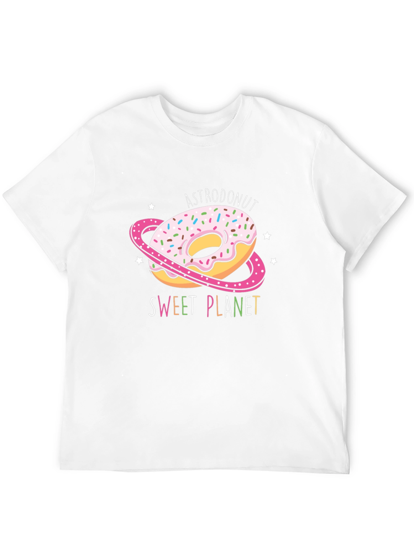 AstroDonut Sweet Planet Black T-Shirt