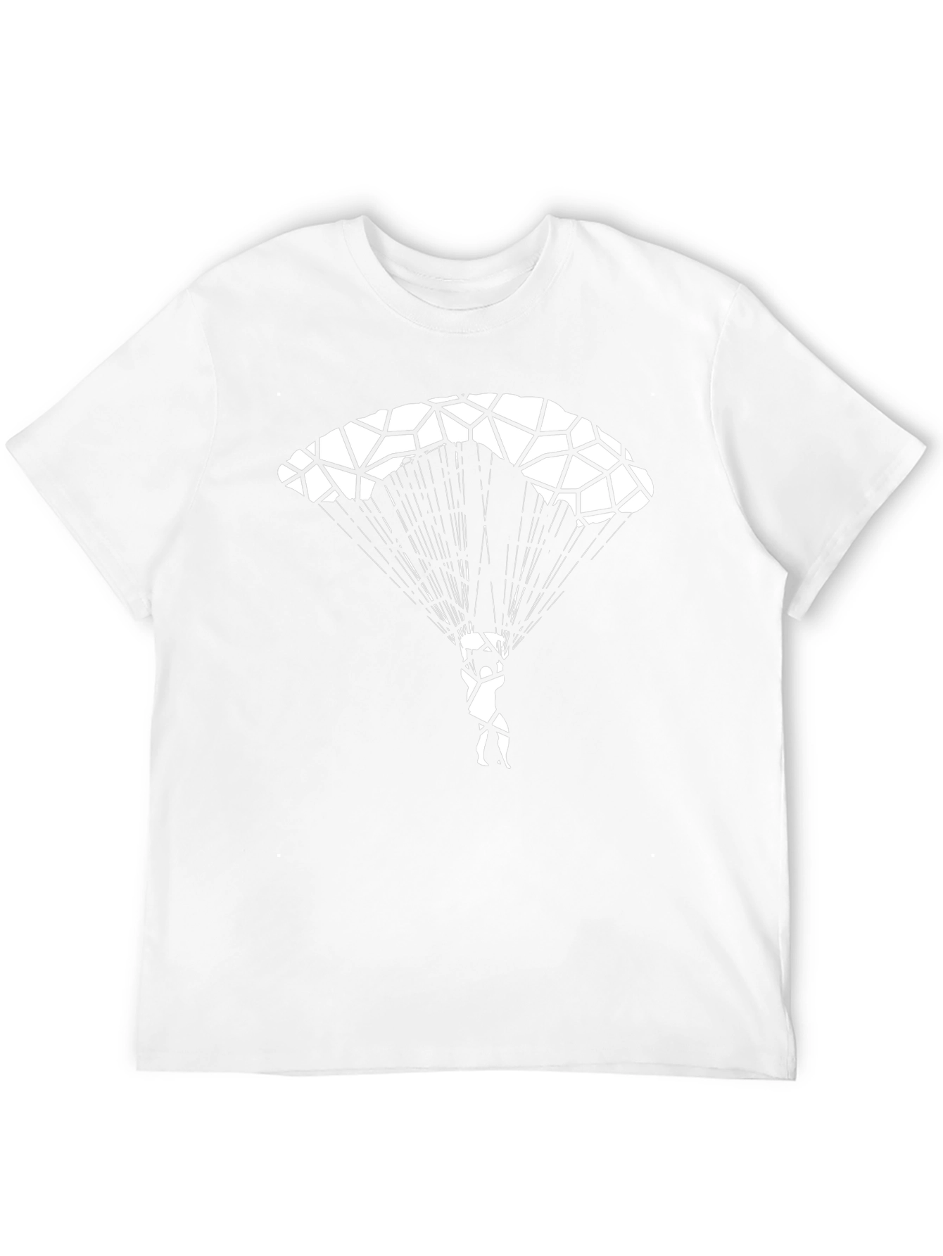Parachute Graphic Tee - Black Cotton Shirt