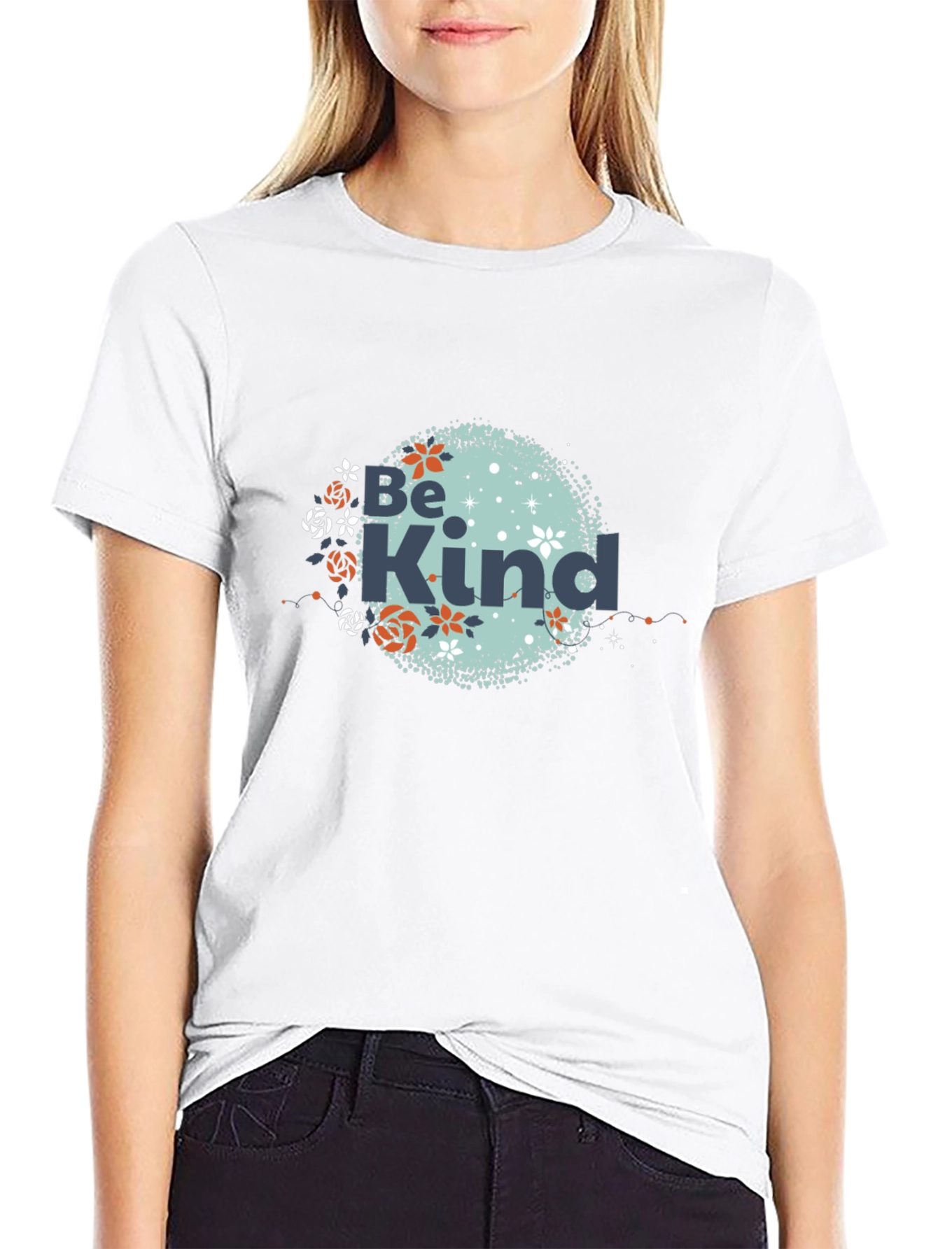 Be Kind Graphic Tee - Soft Black Cotton T-Shirt