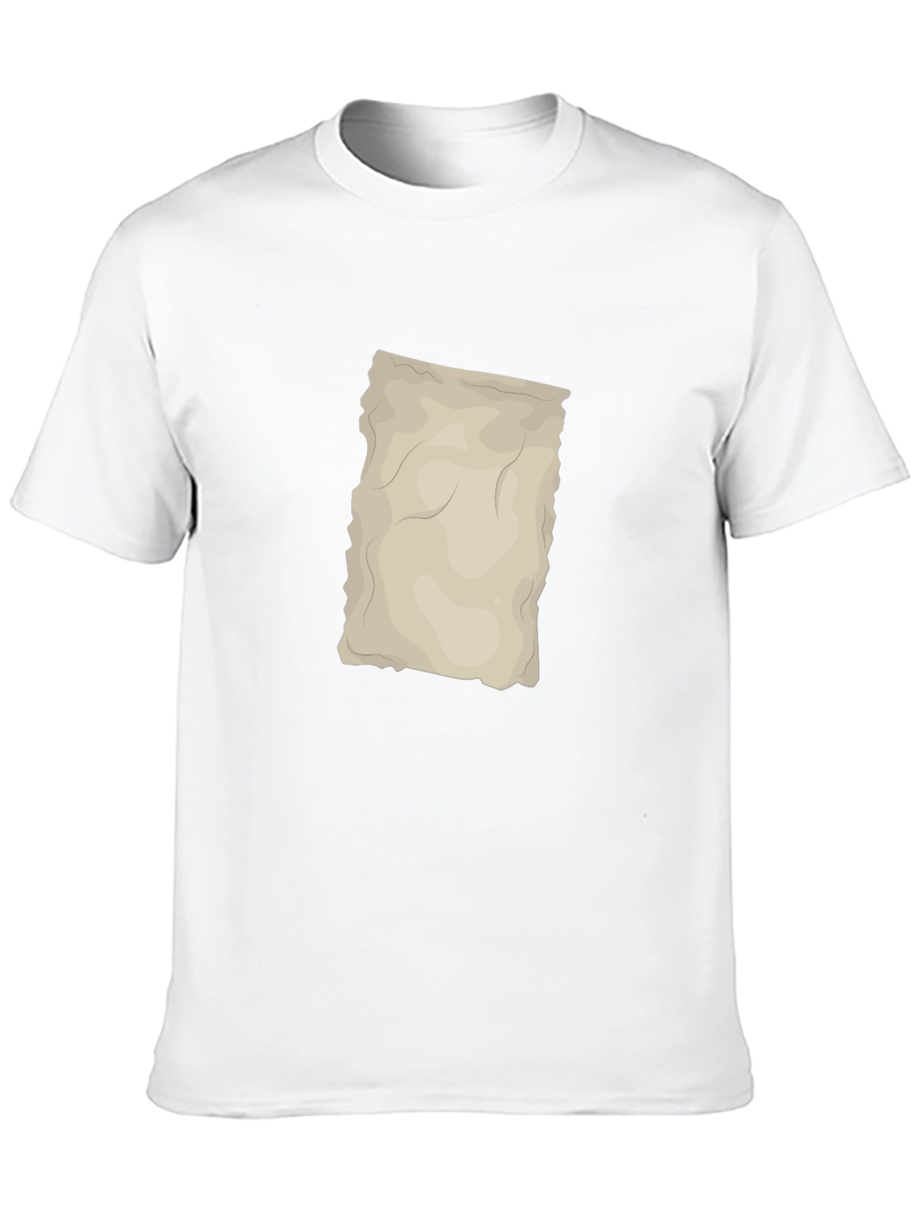 Black T-Shirt with Antique Paper Graphic