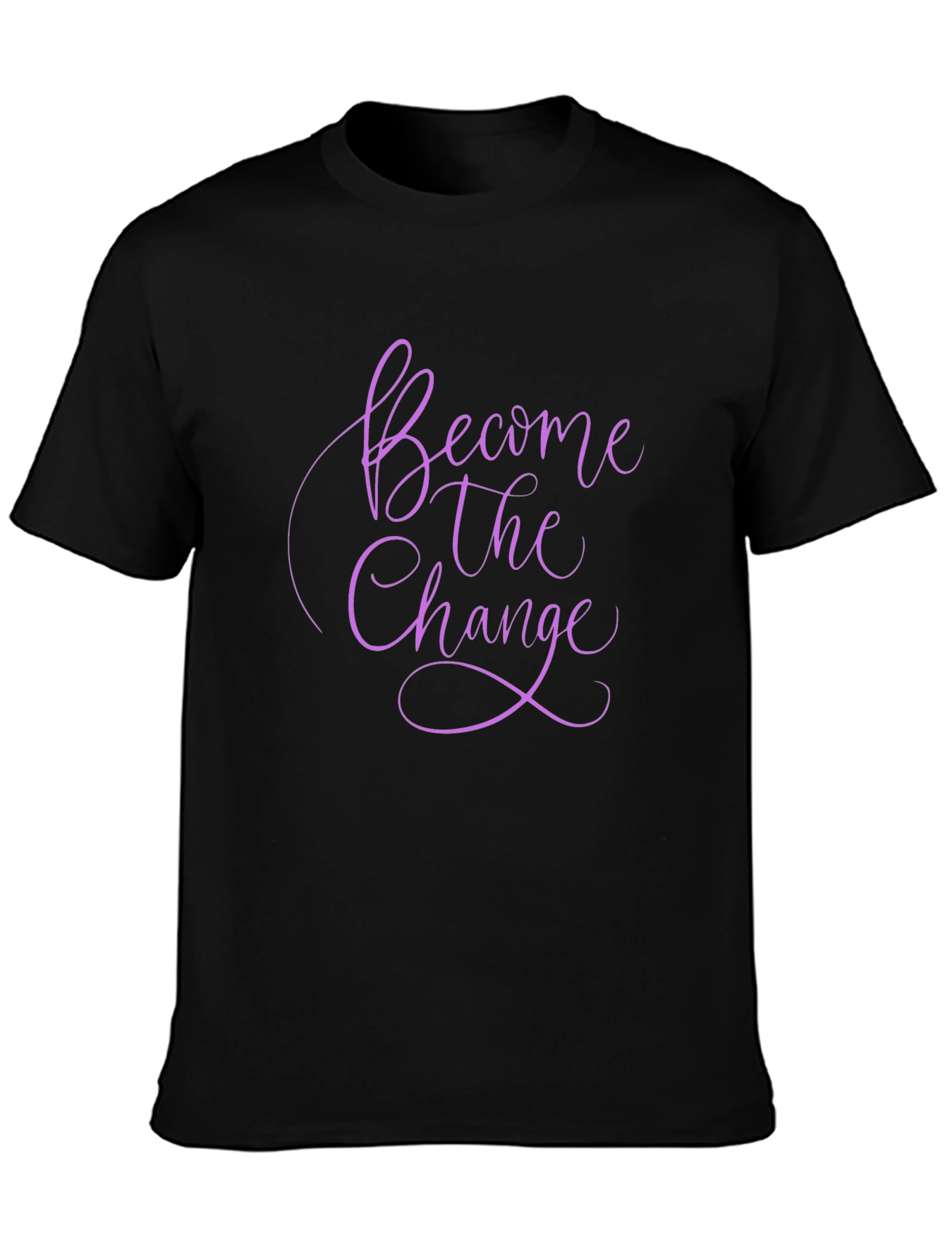 Become The Change Graphic Tee - Stylish Black T-Shirt