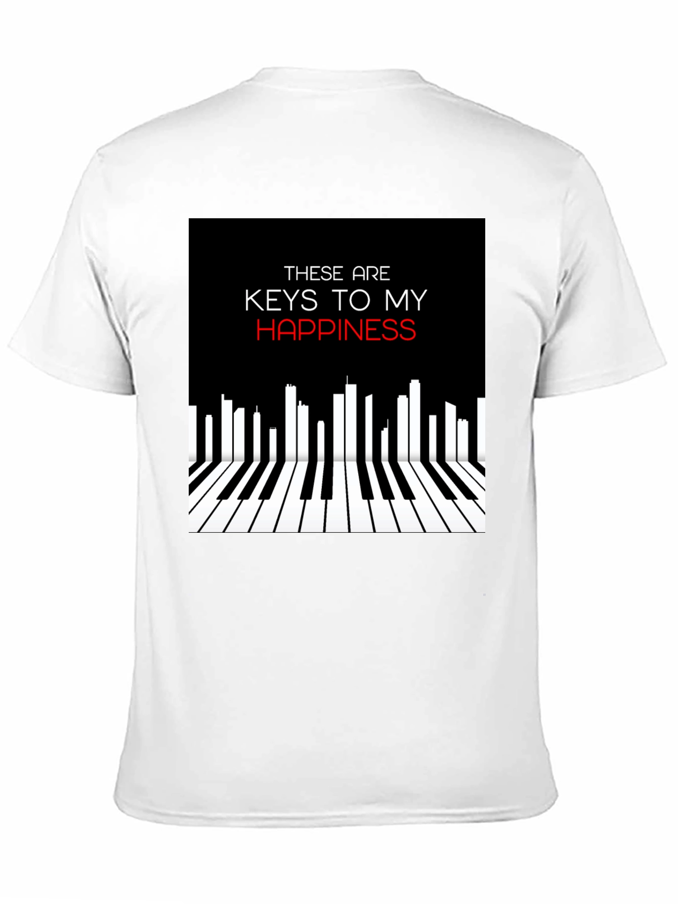 Piano Keys of Happiness Graphic Tee